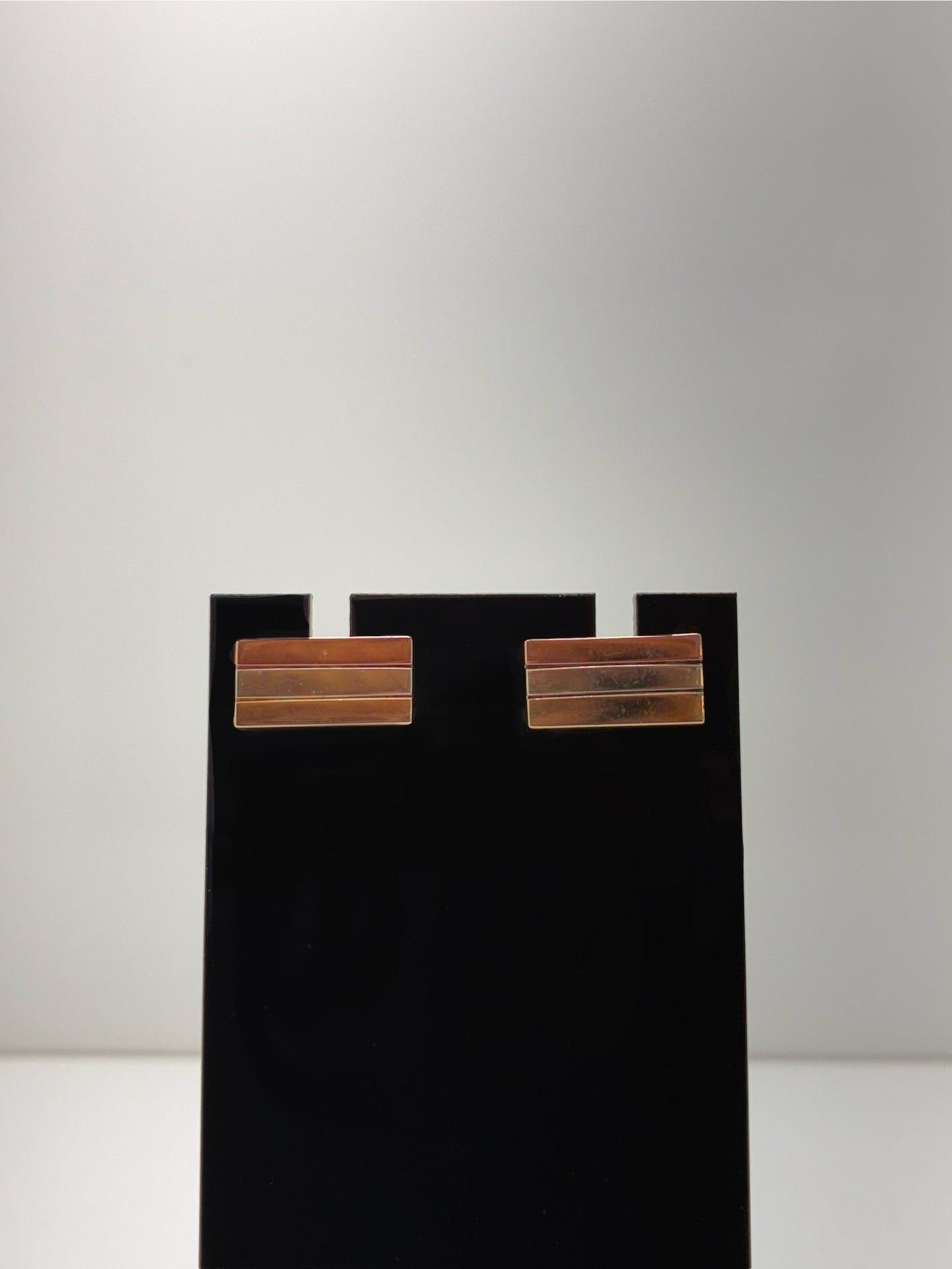 9ct Three Colour Gold Cufflinks