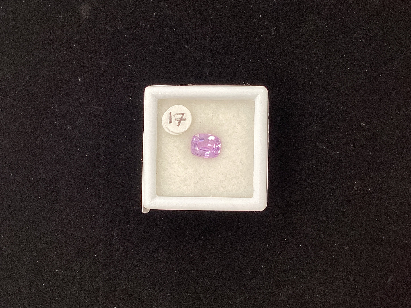 Lilac/Purple Cushion Cut Sapphire P58 6.7 x 5.3mm 1.17ct