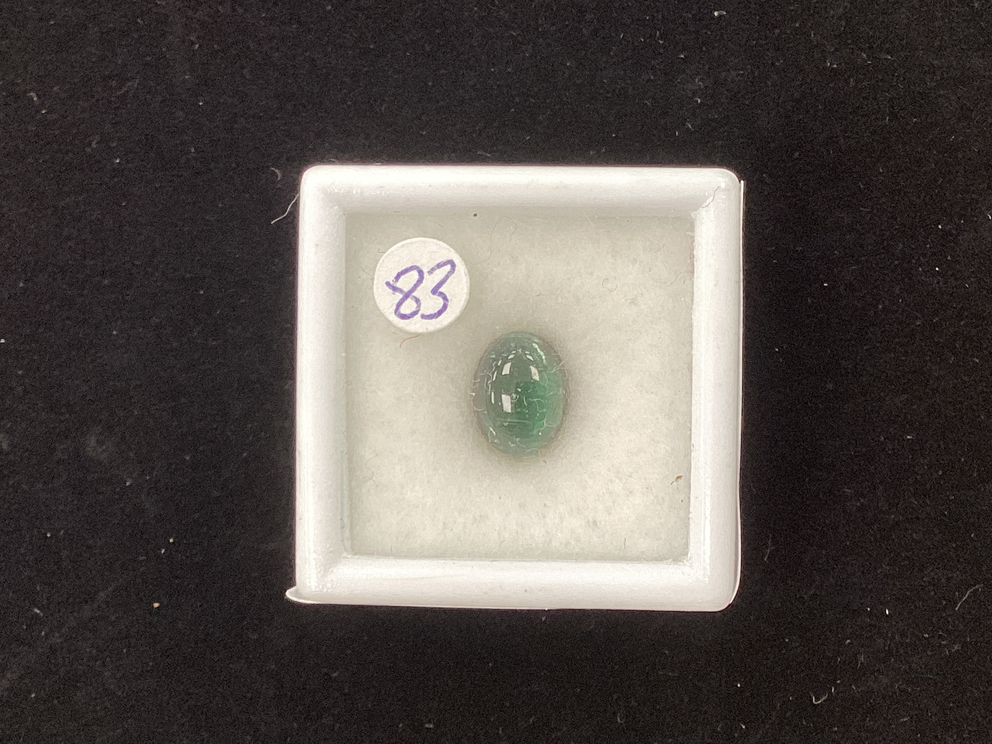 MRJ5302 Cabchon Green Tourmaline 8 x 6mm 1.75ct