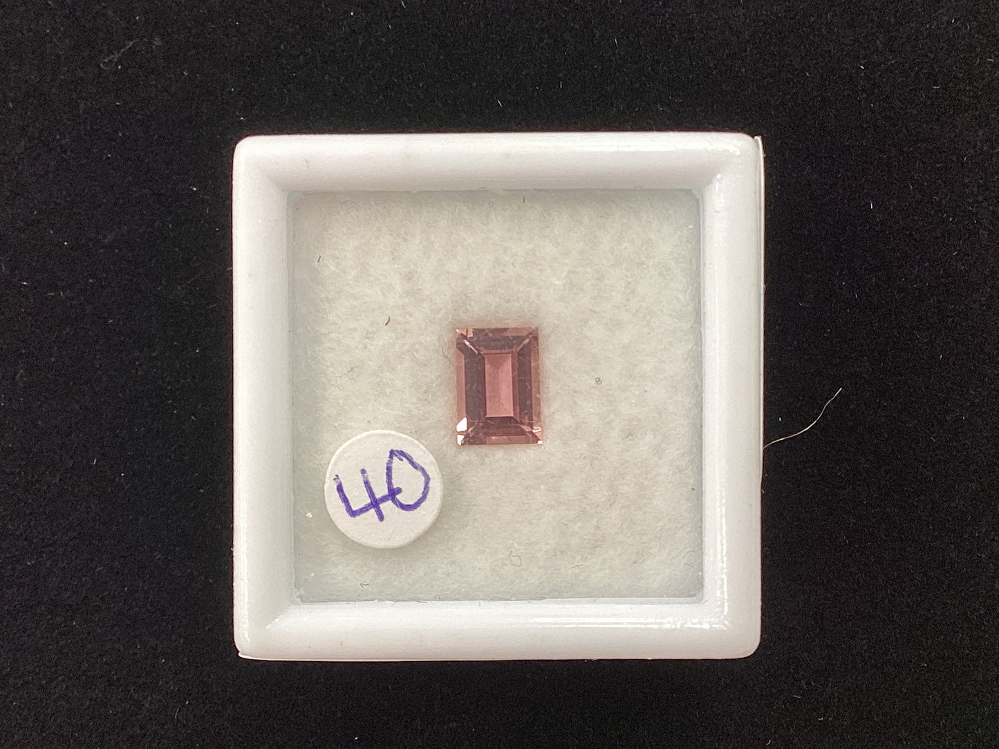 MRJ5259 Emerald Cut Pink Tourmaline 6.1 x 4.4mm 0.56ct