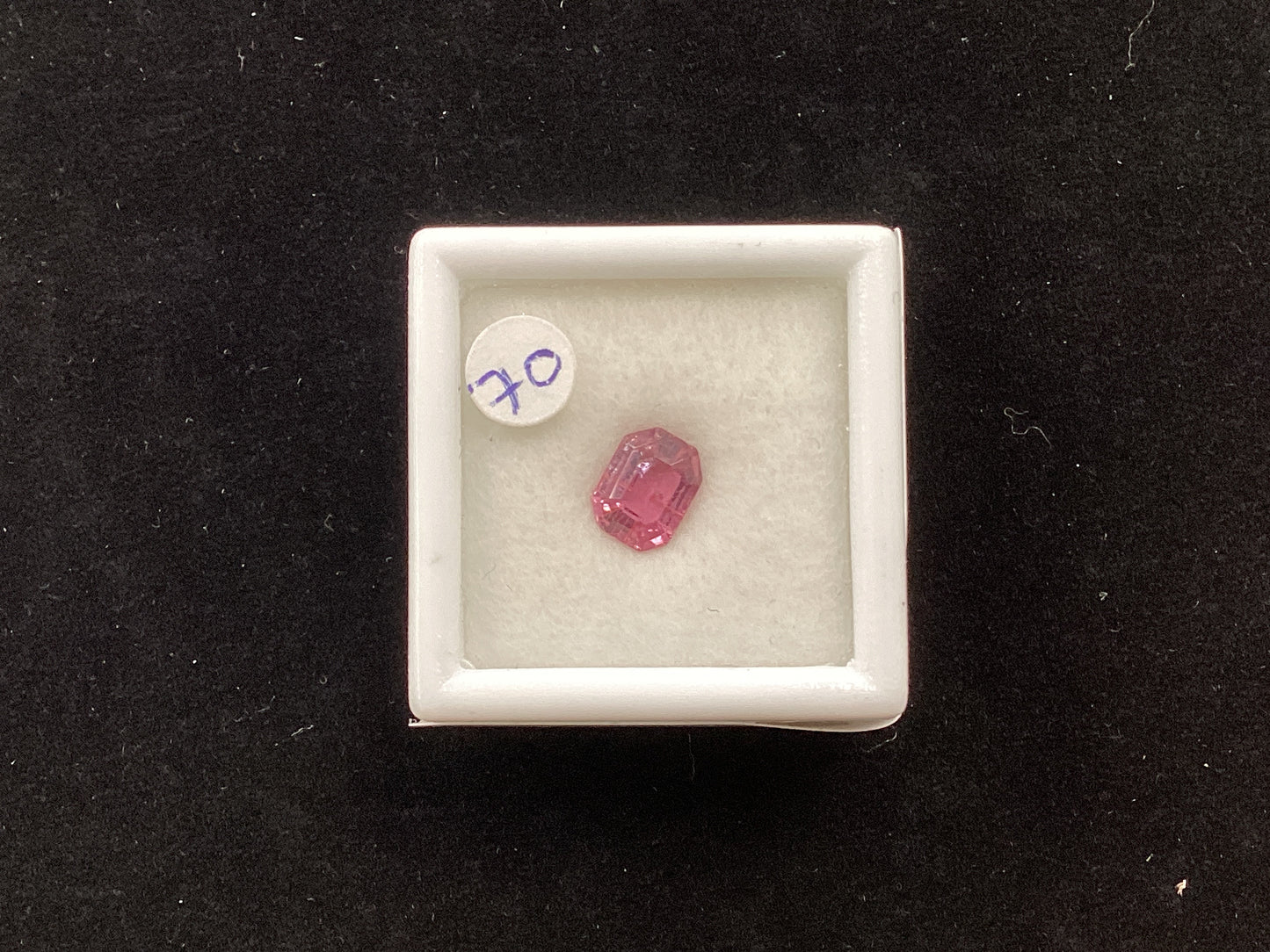 MRJ5289 Emerald Cut Pink Tourmaline6.6 x 5mm 0.82ct