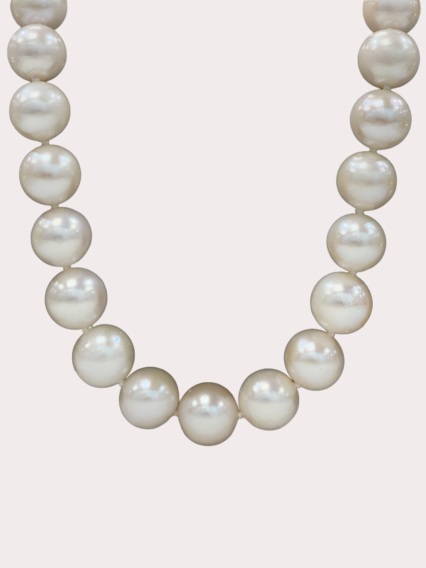 Sterling Silver 10mm Freshwater Pearl Necklace