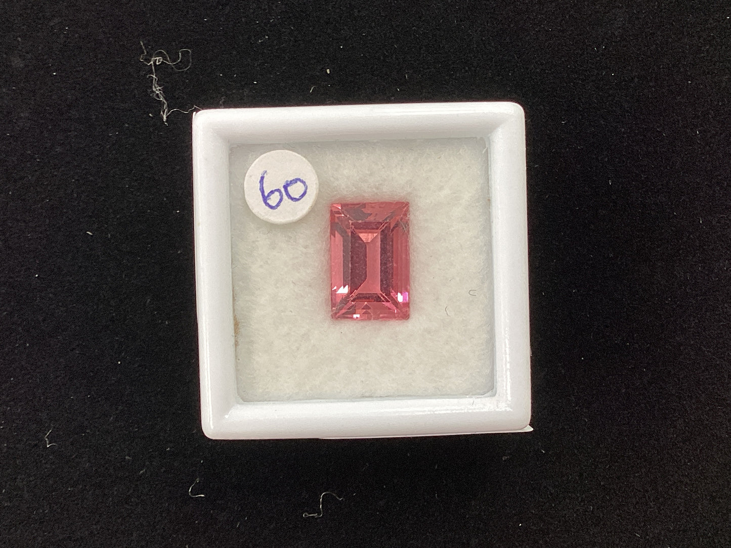 MRJ5279 Emerald Cut Pink Tourmaline 9.8 x 6.6mm 2.42ct