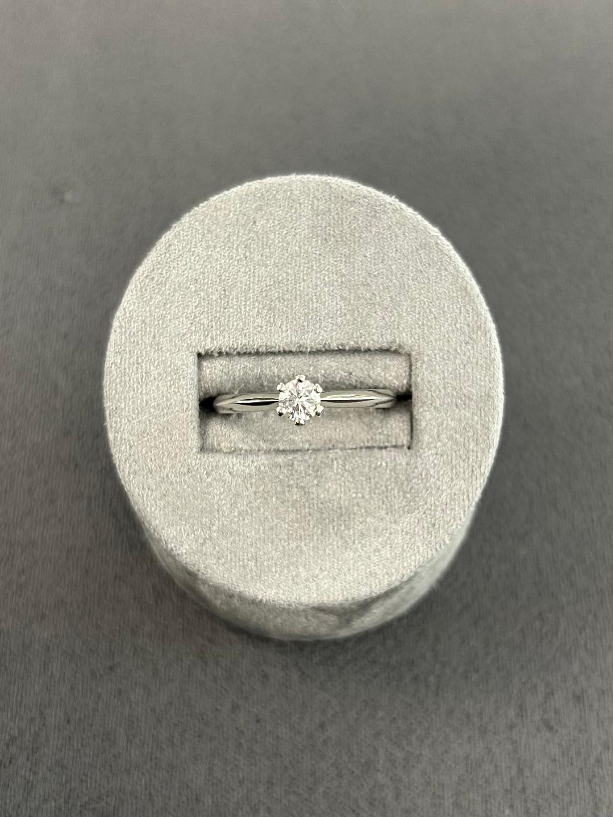 Platinum Diamond Solitaire GIA 0.30 F VS1