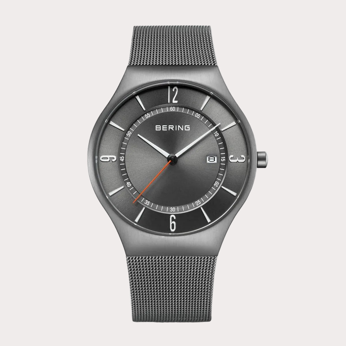 BERING Men's Brushed Grey Watch