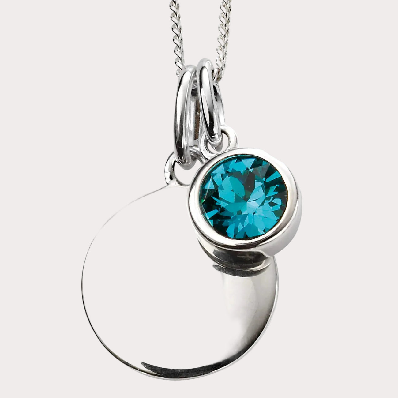 Sterling Silver Crystal Pendant