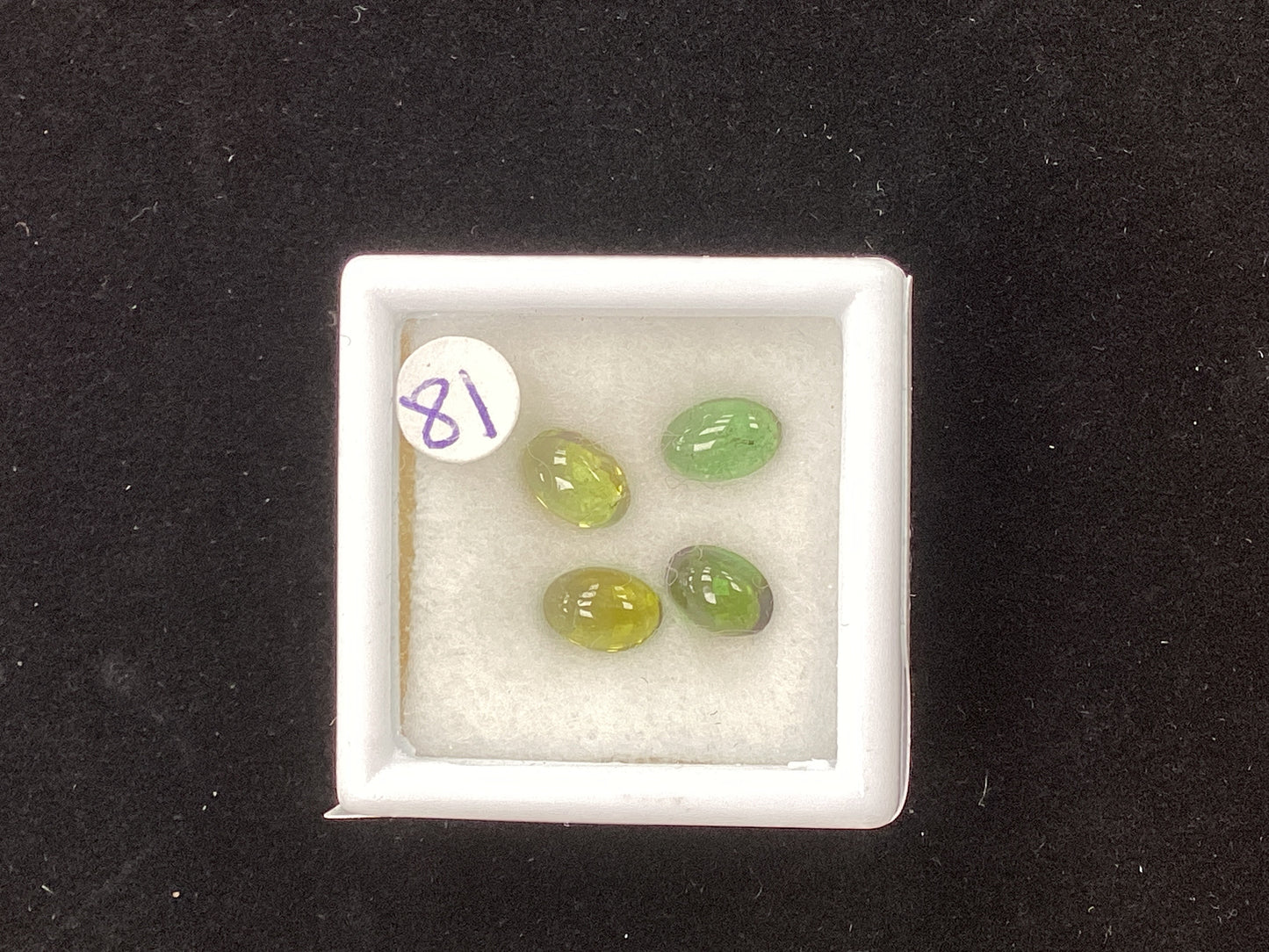 MRJ5300 Oval Cabachon Green Tourmaline 6 x 4 2.10ct