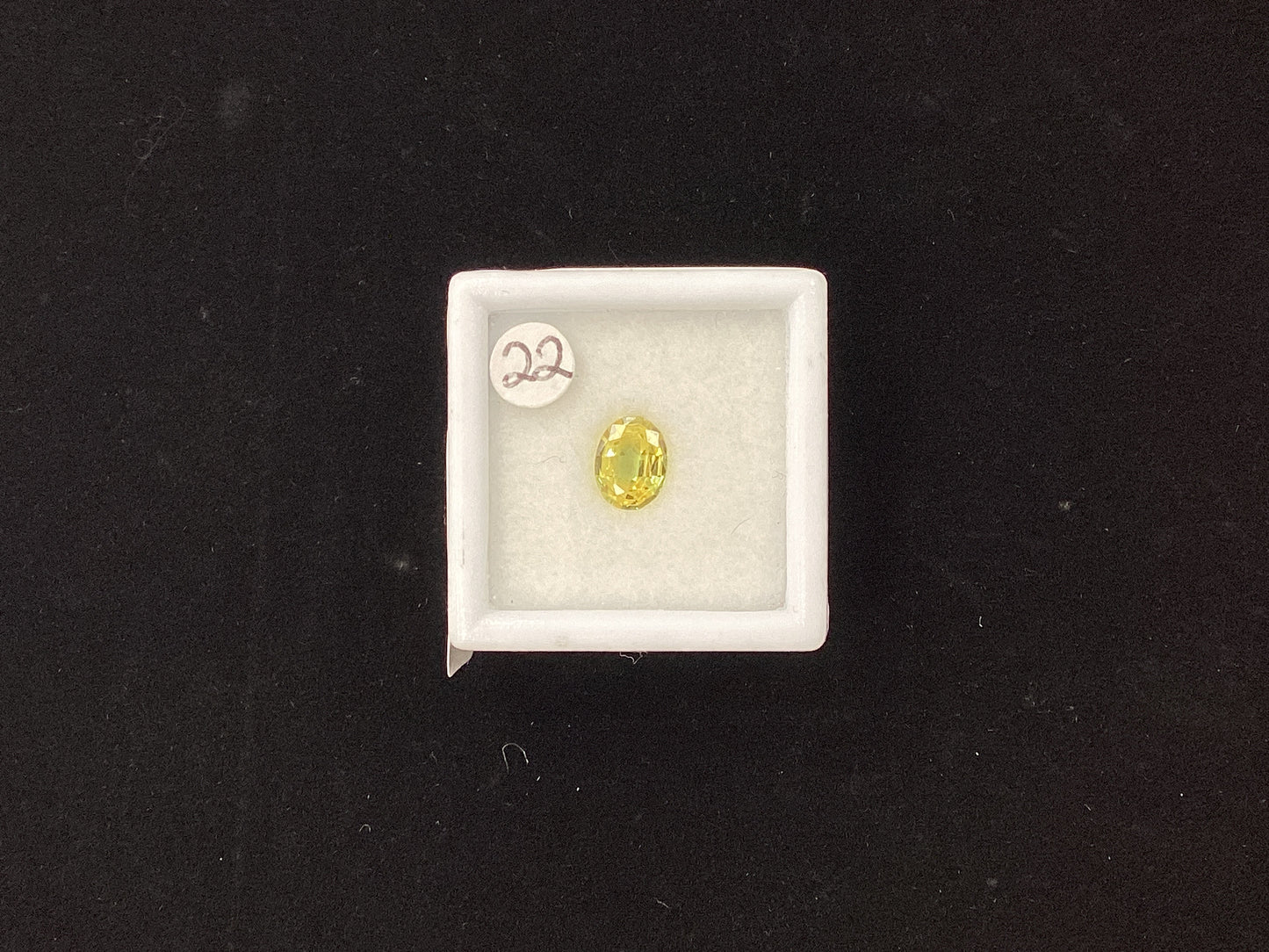Yellow Oval Sapphire Y19 6.8 x 7.0mm 2.18ct