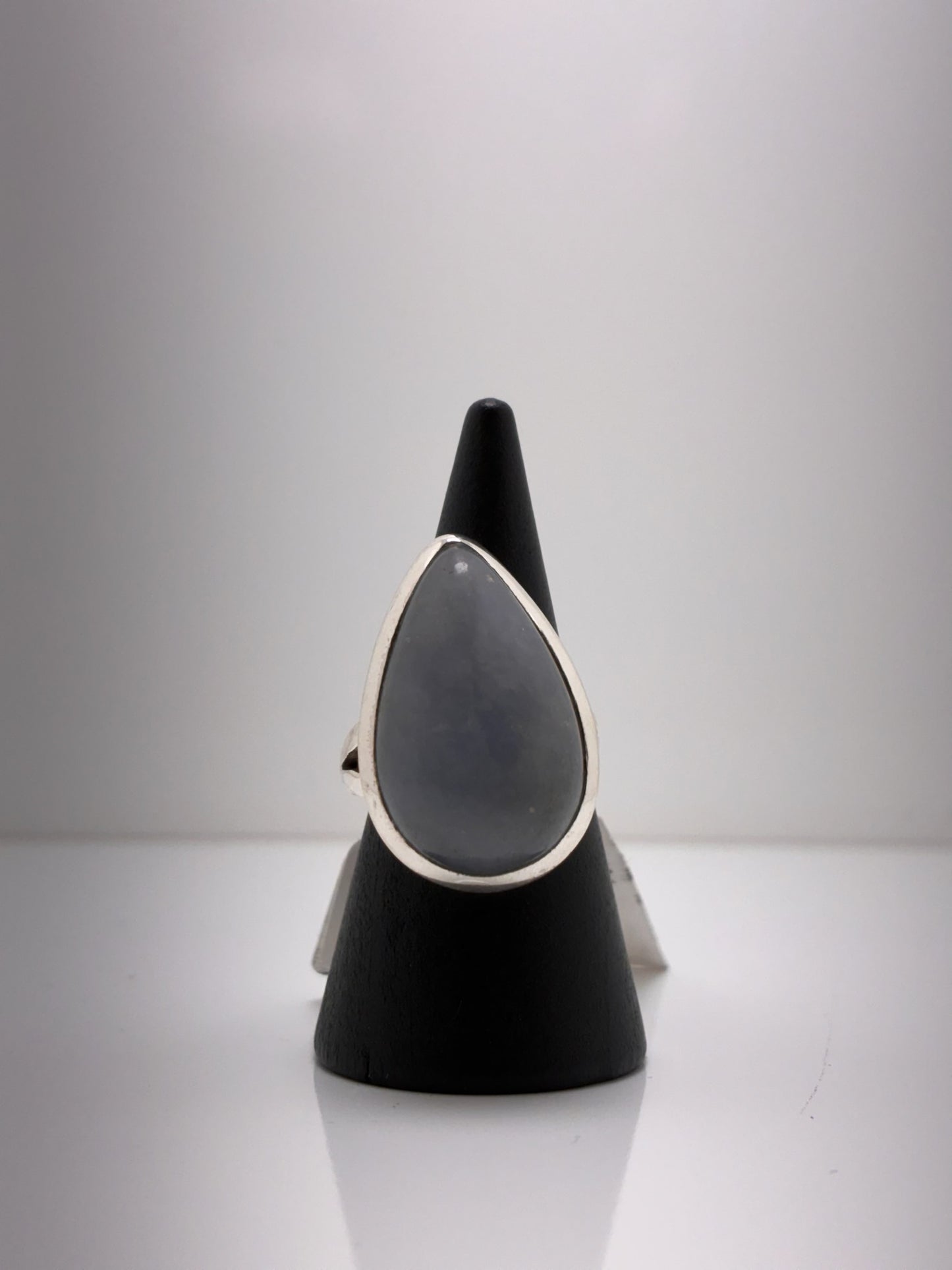 Sterling Silver Heavy Angelite Ring
