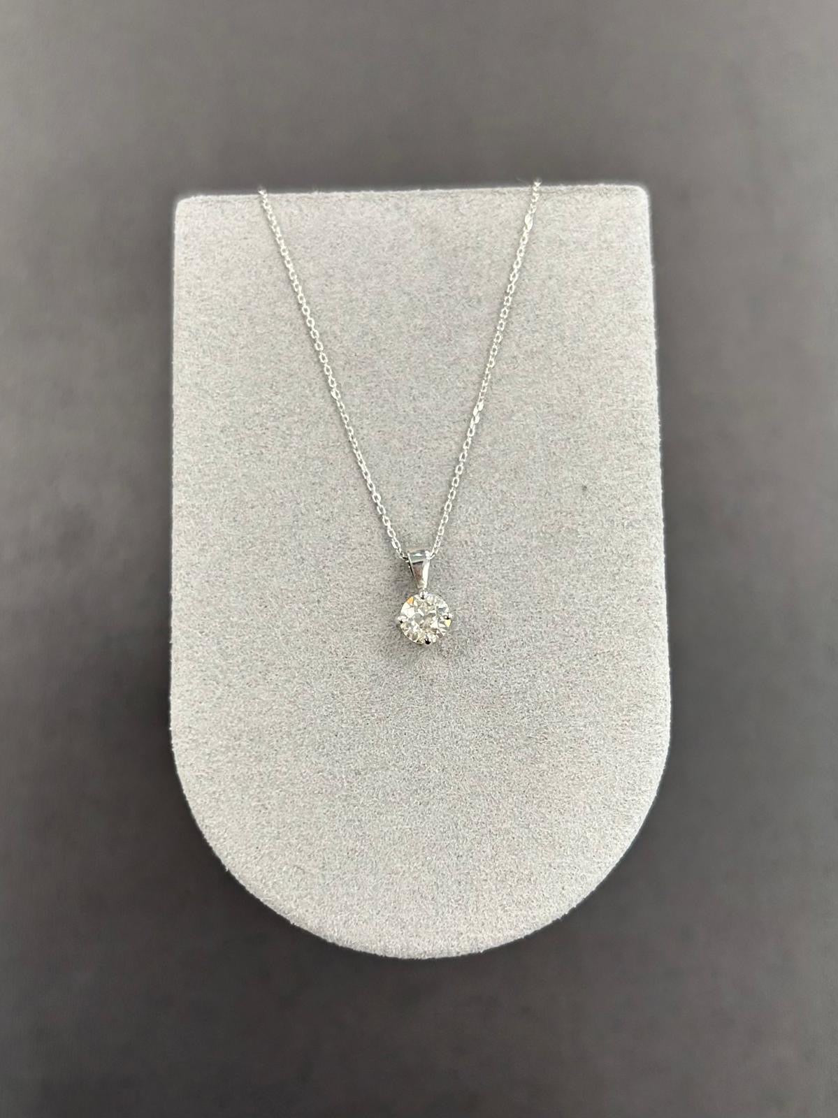 9ct White Gold 0.50ct Diamond Pendant