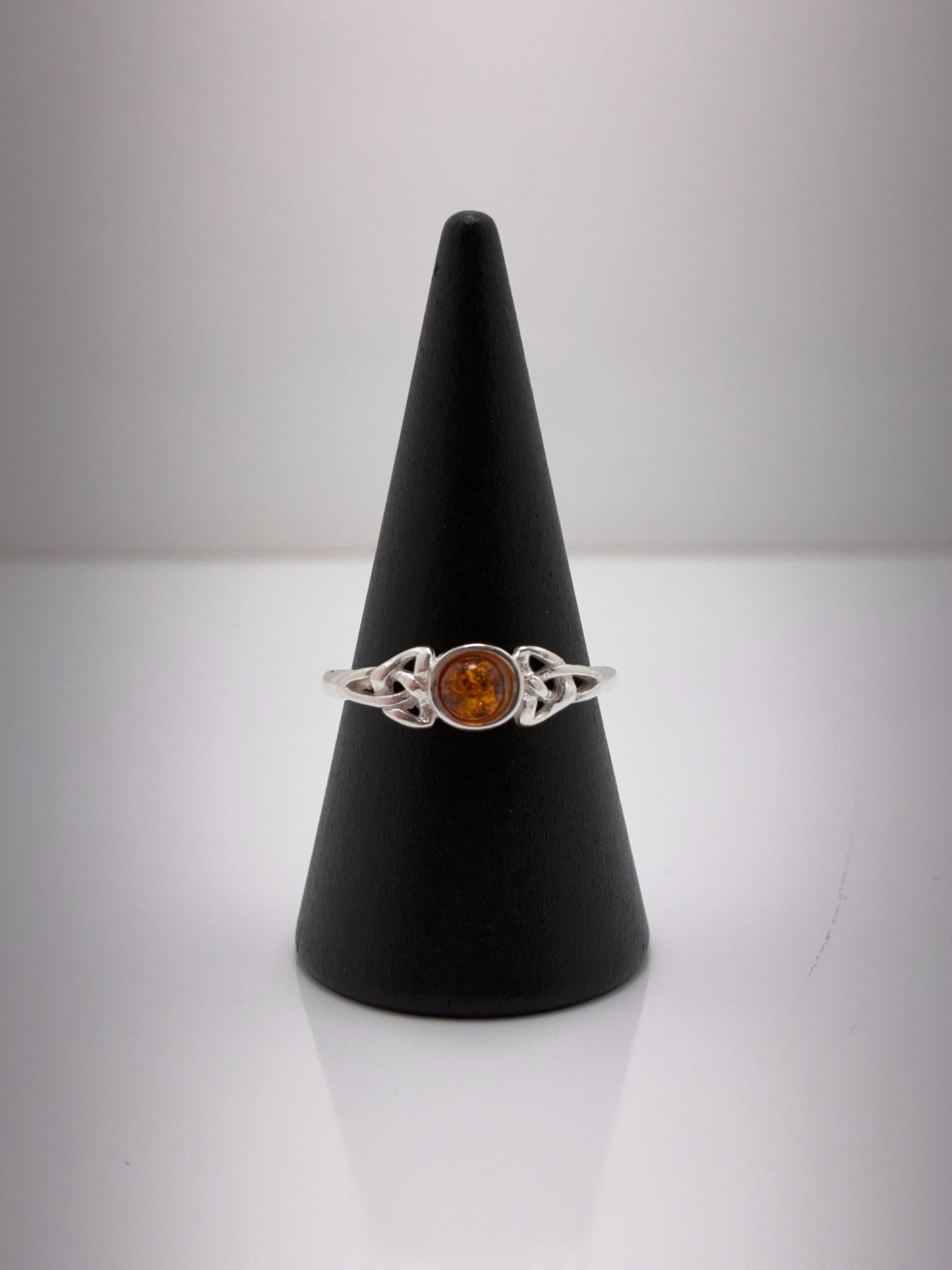 Sterling Silver Amber Ring
