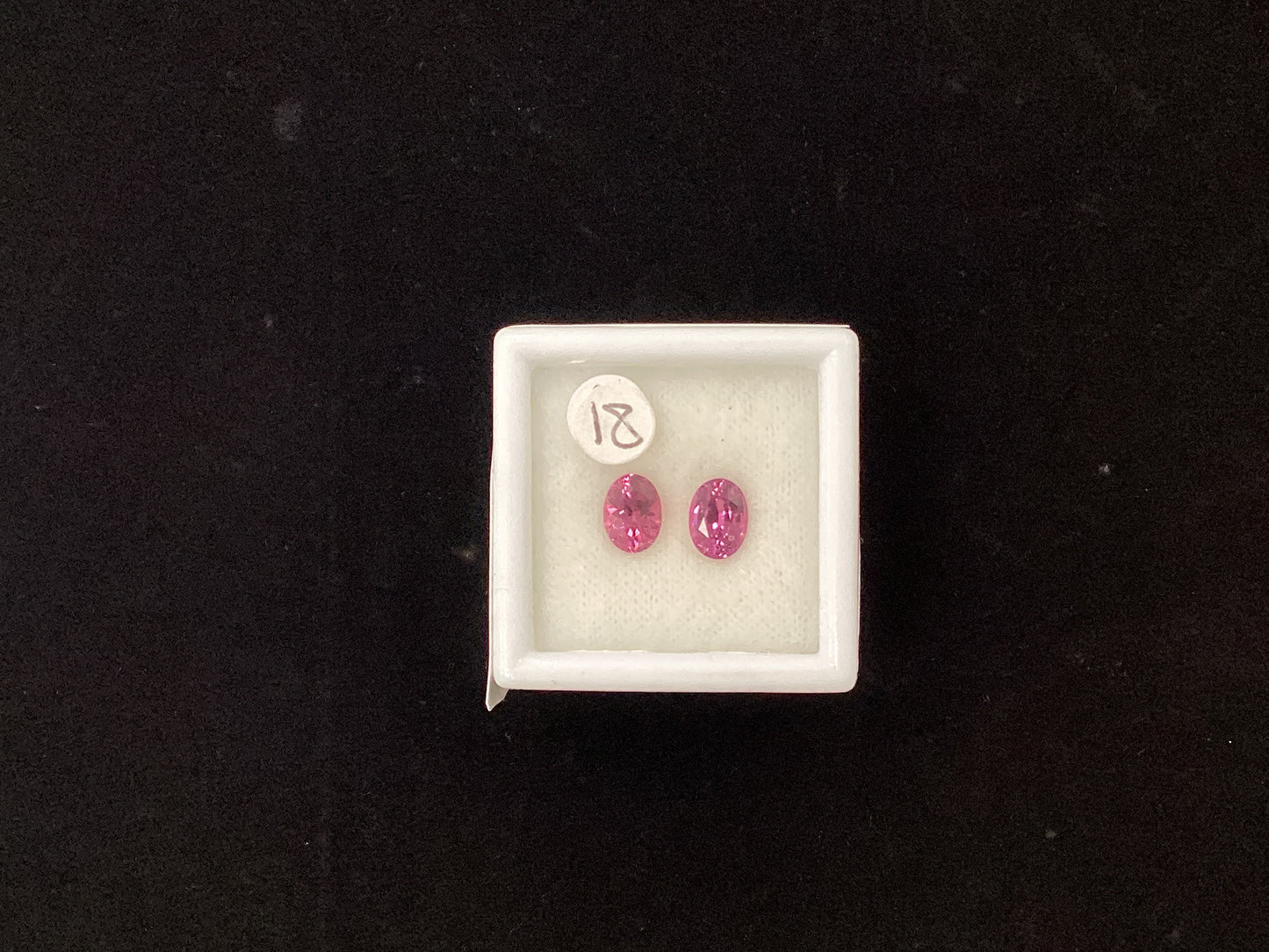 Pair Oval Pink Sapphire P42 6.0 x 4.5mm 1.37ct