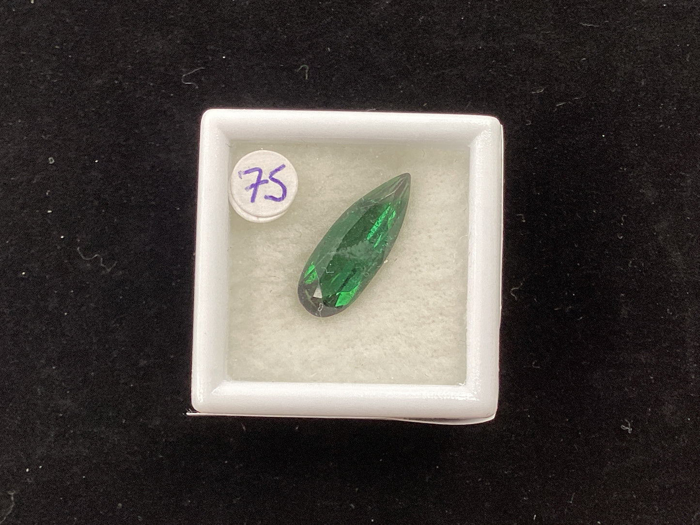 Long Pear shape Green Tourmaline GT7