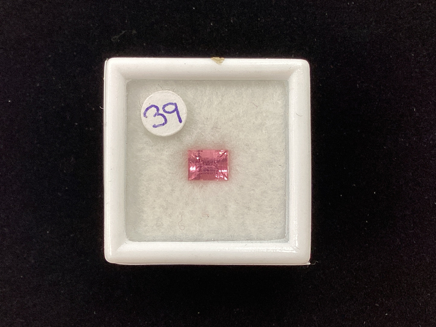 MRJ5258 Emerald Cut Pink Tourmaline 5.4 x 4.1mm 0.62ct