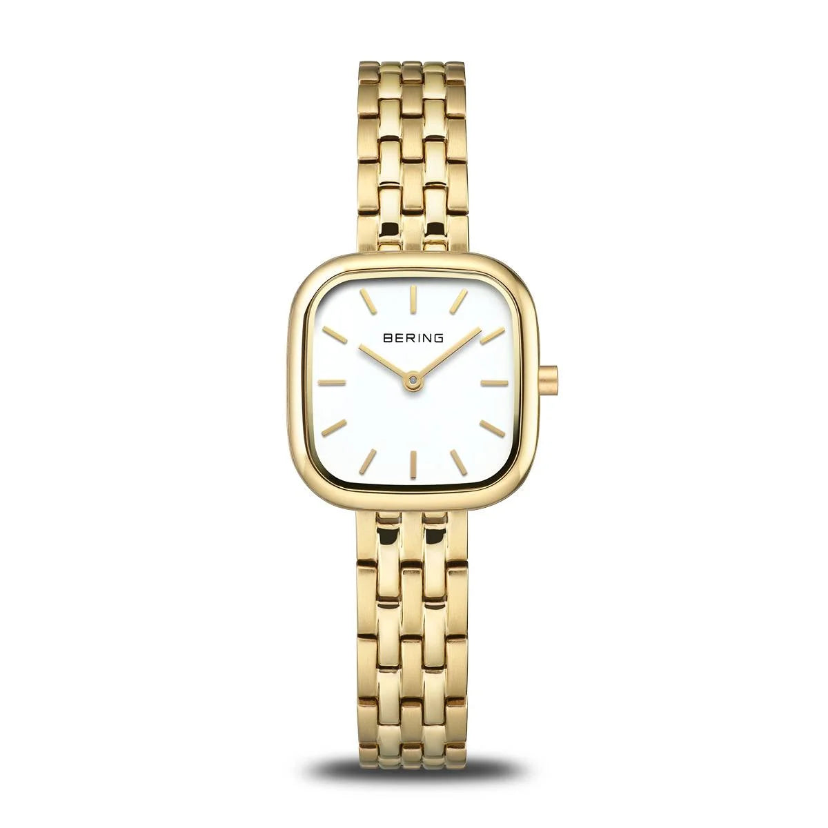 Bering Time Womens Gold Square Watch