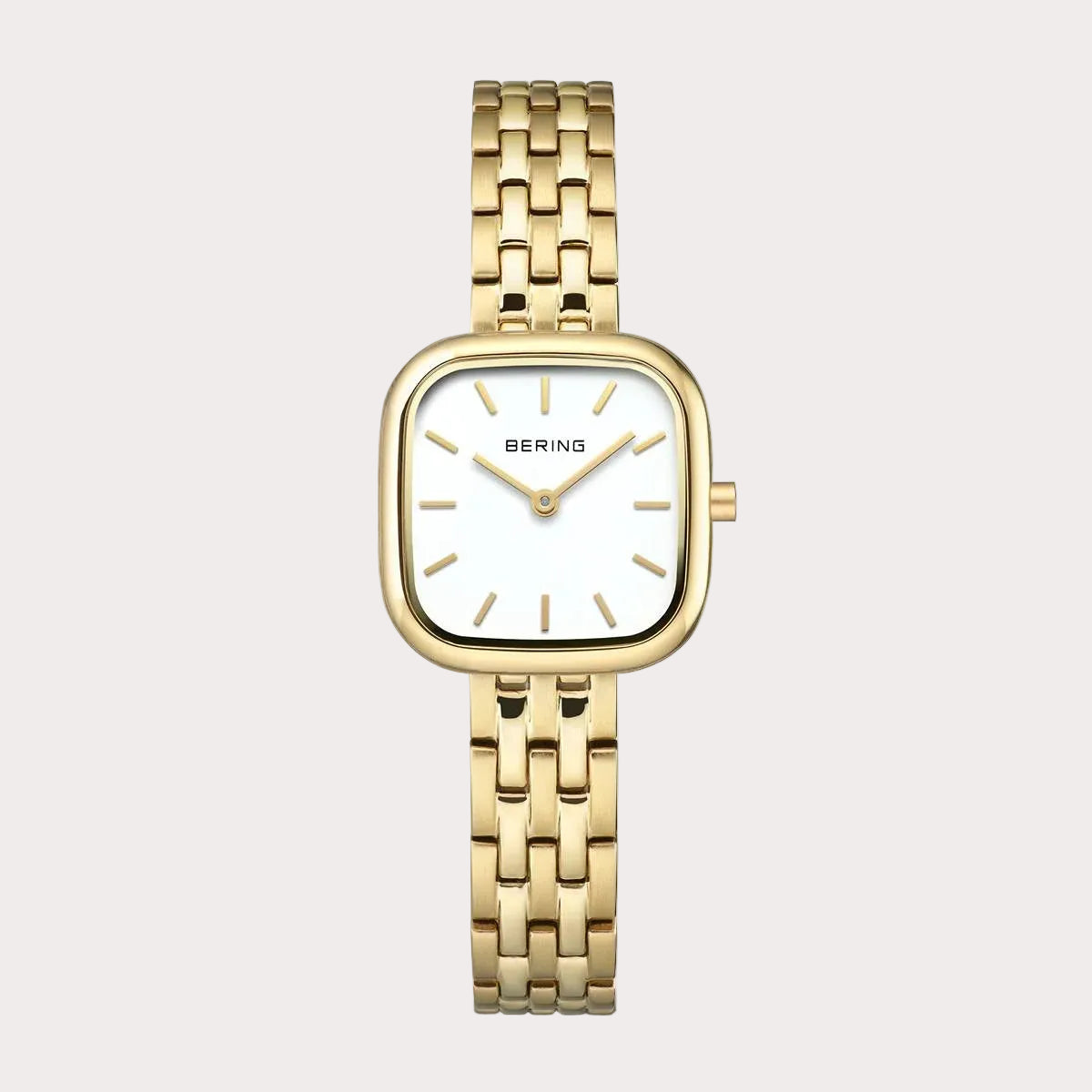 BERING Ladies Gold Square Watch