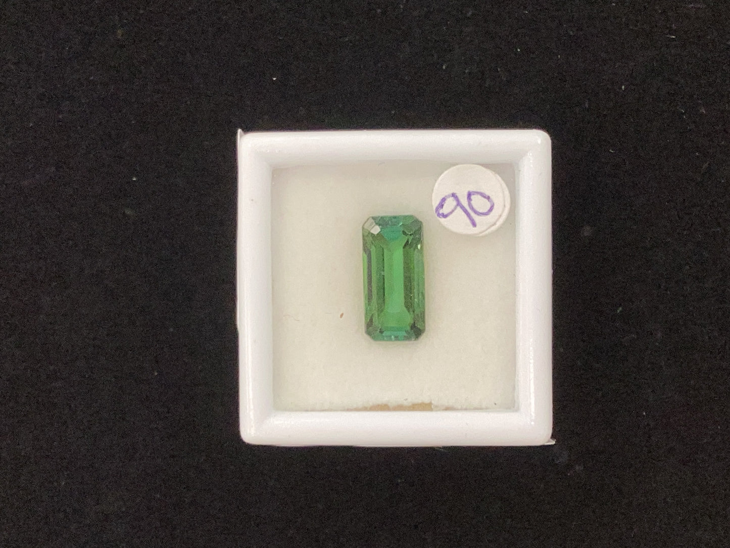 MRJ5309 Long Baguette Green Tourmaline 11.0 x 5.3mm 2.66ct