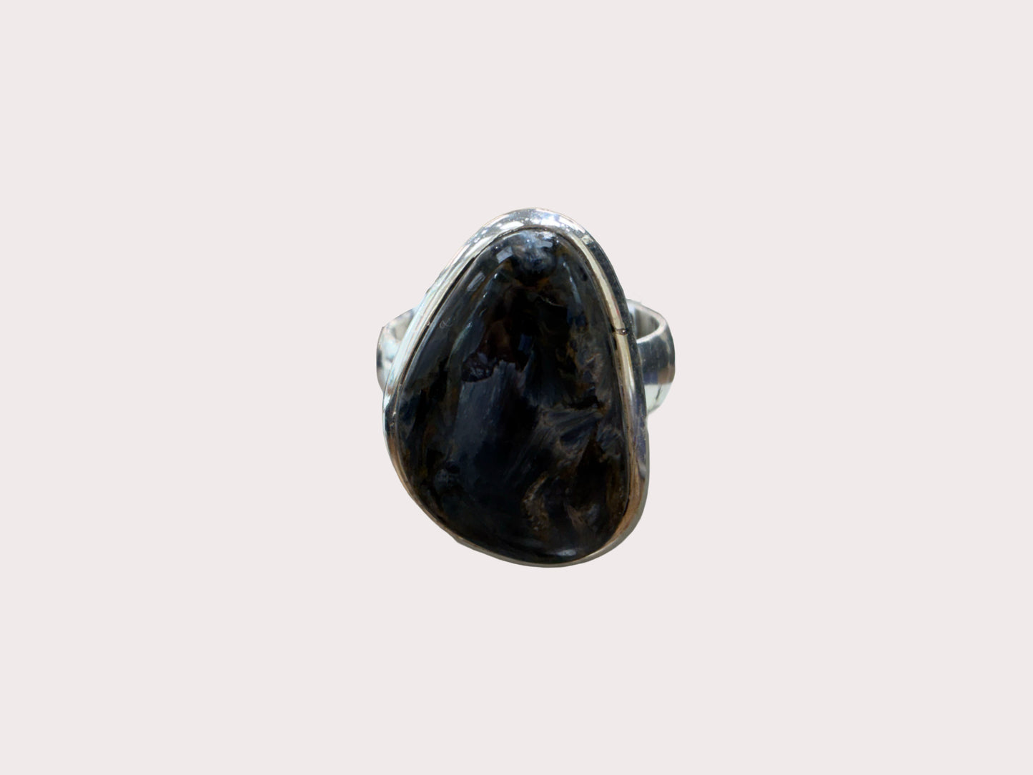 Sterling Silver Freeform Pietersite Ring