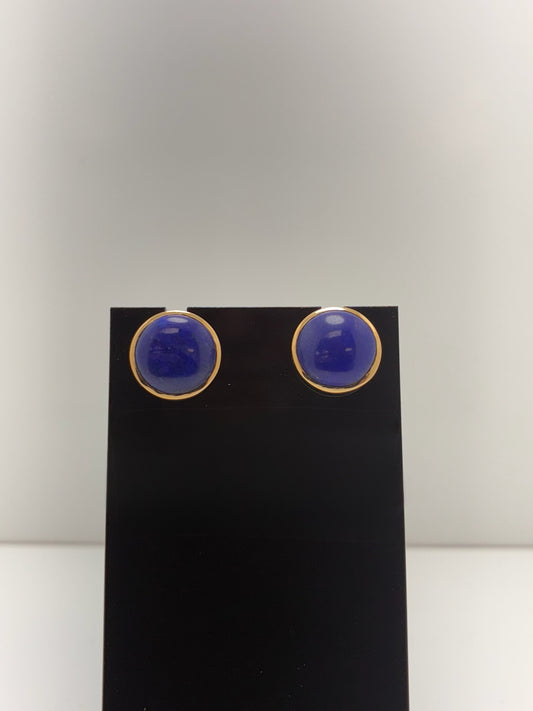 14ct Oval Blue Lapis Lazuli Cufflinks