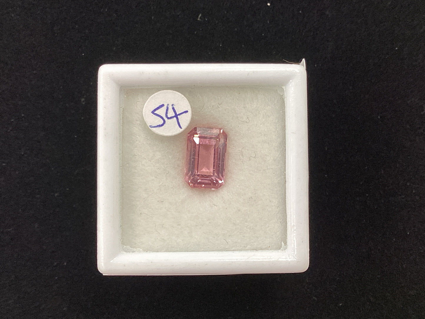 MRJ5273 Long Octagon Pink Tourmaline 8 x 5.3mm 1.45ct