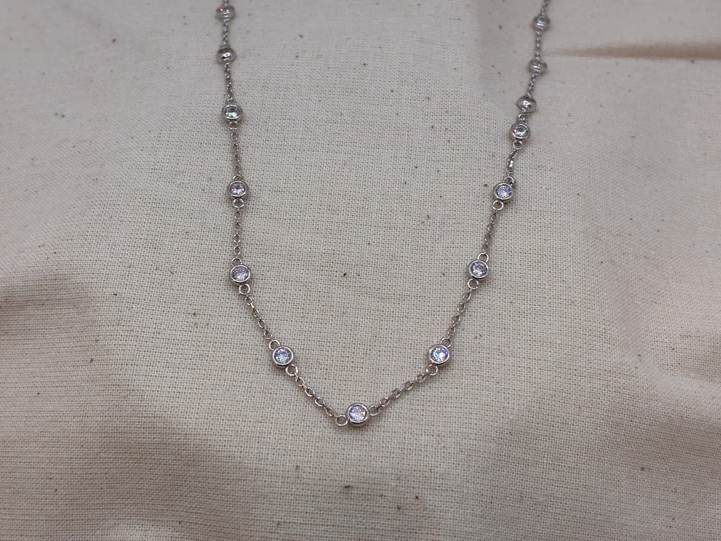 Sterling Silver Multi CZ Pendant
