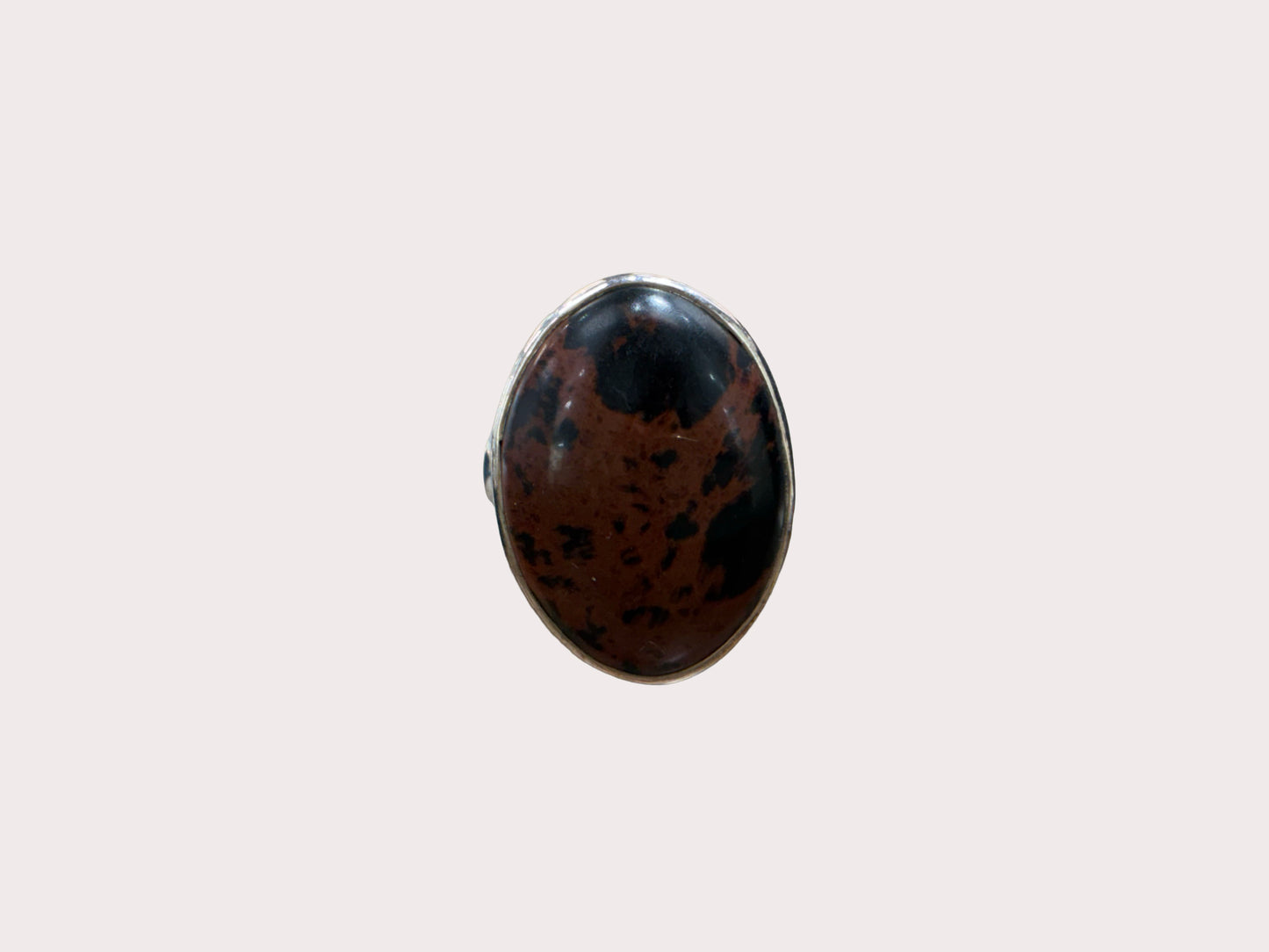 Sterling Silver Heavy Jasper Ring 8.66
