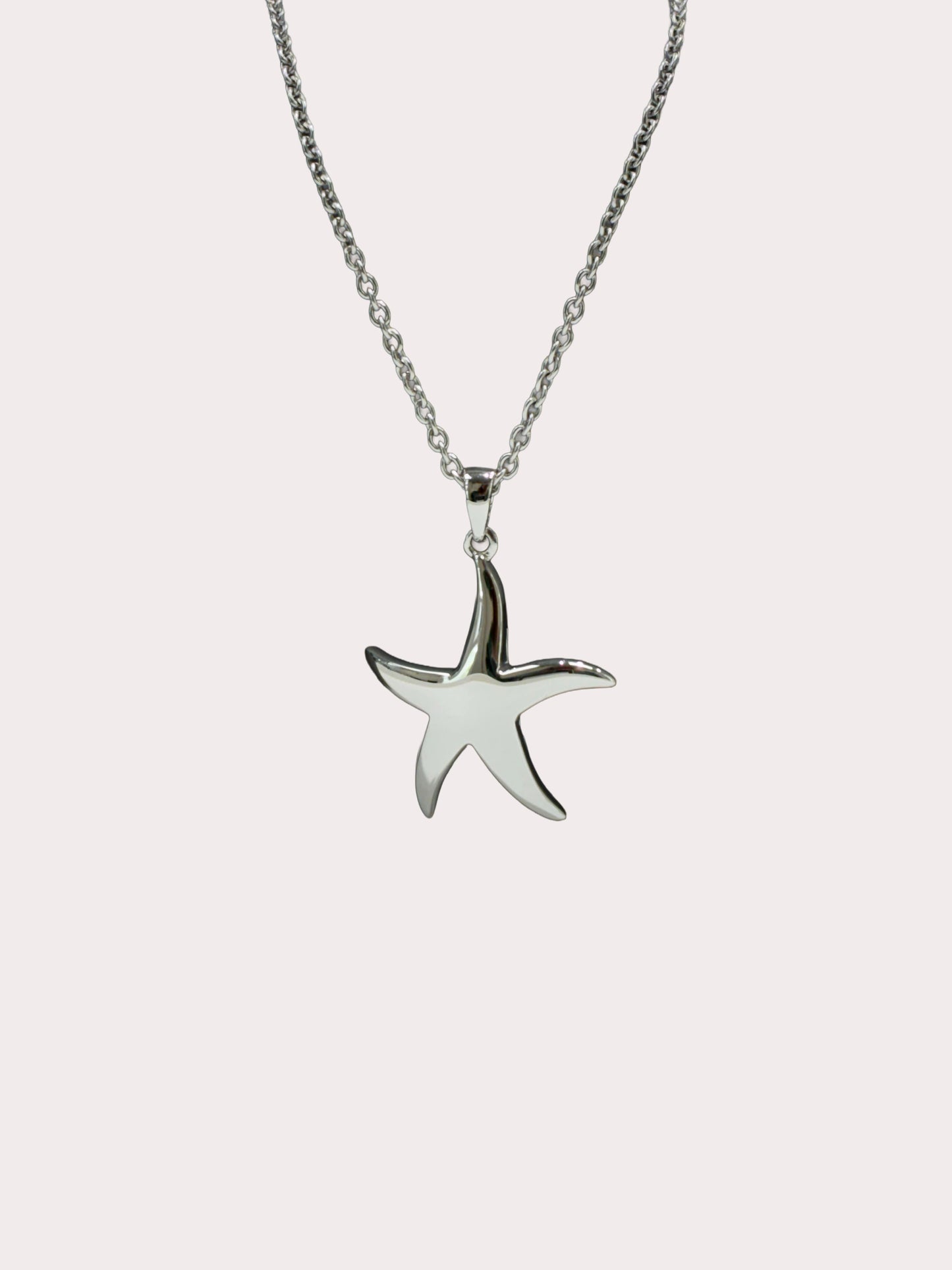 Sterling Silver Large Starfish Pendant