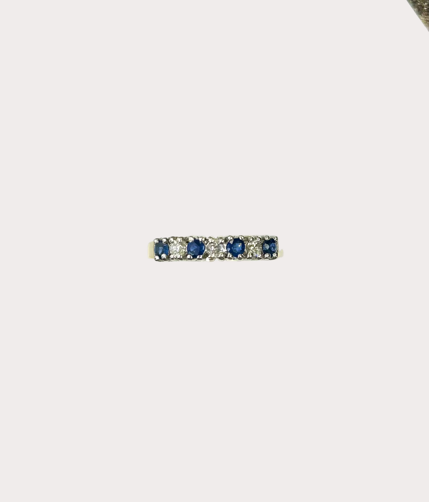 9CT Sapphire and Diamond Eternity Ring