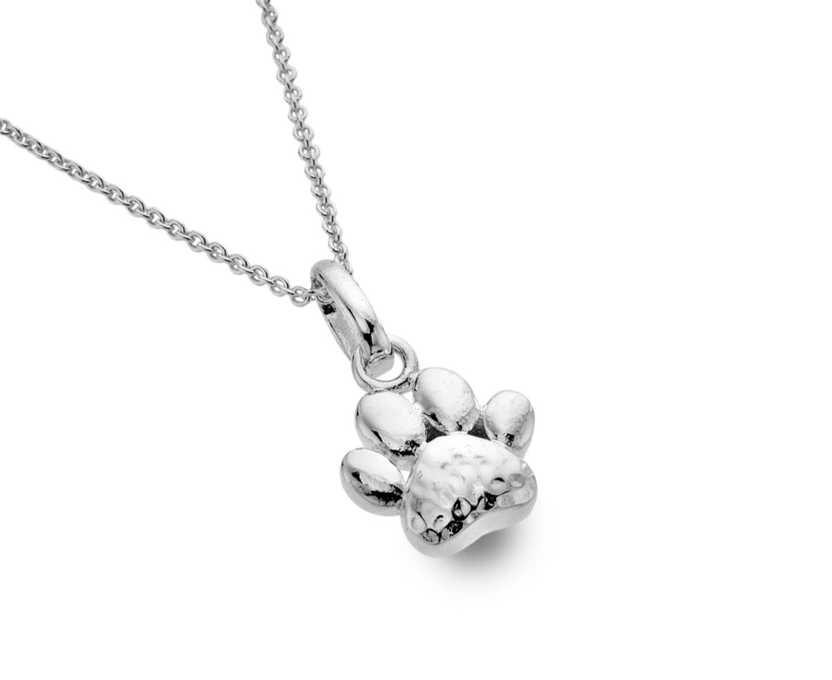 Origins Dog Paw Silver Pendant