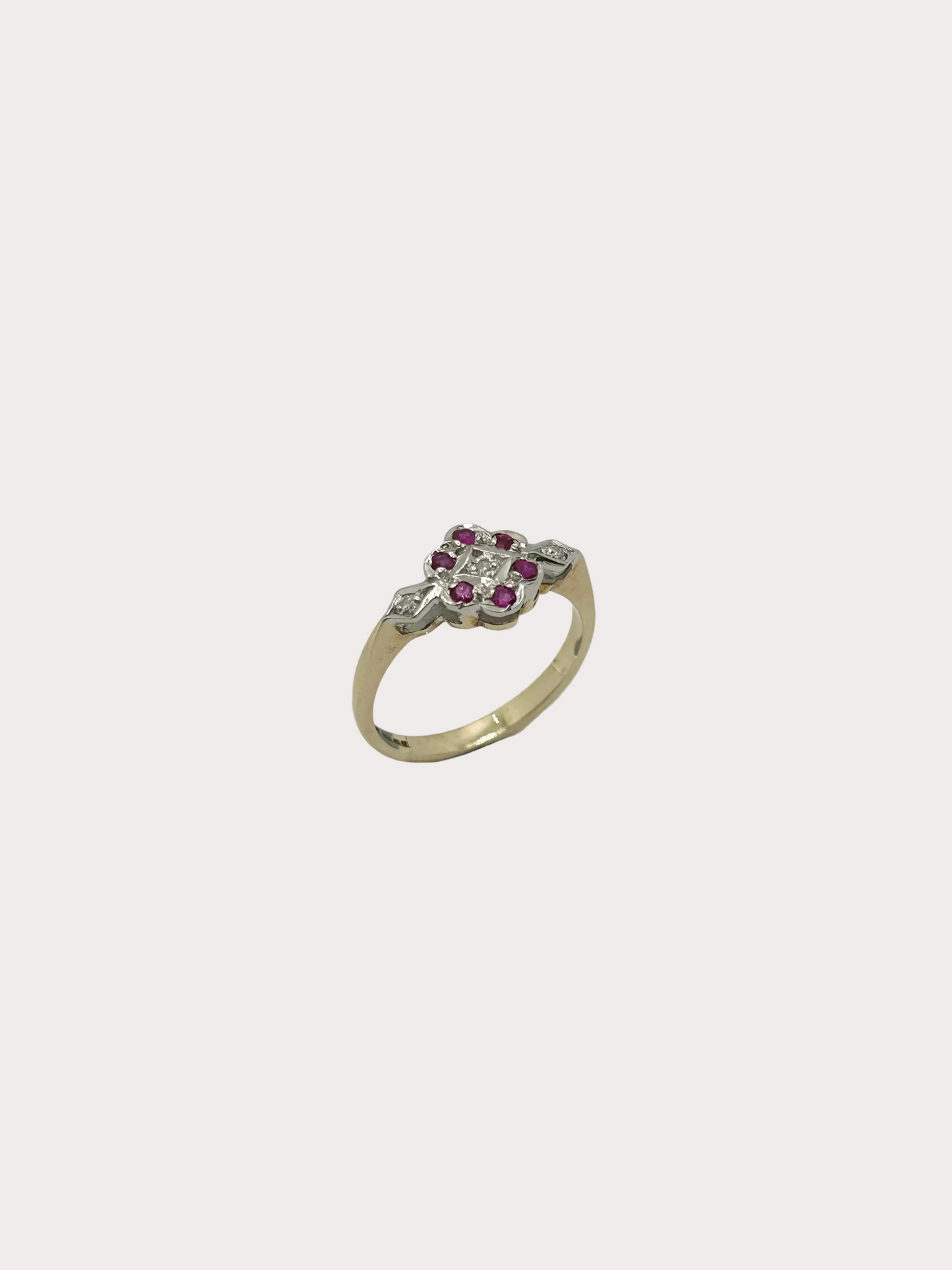 9ct Ruby and Diamond Ring