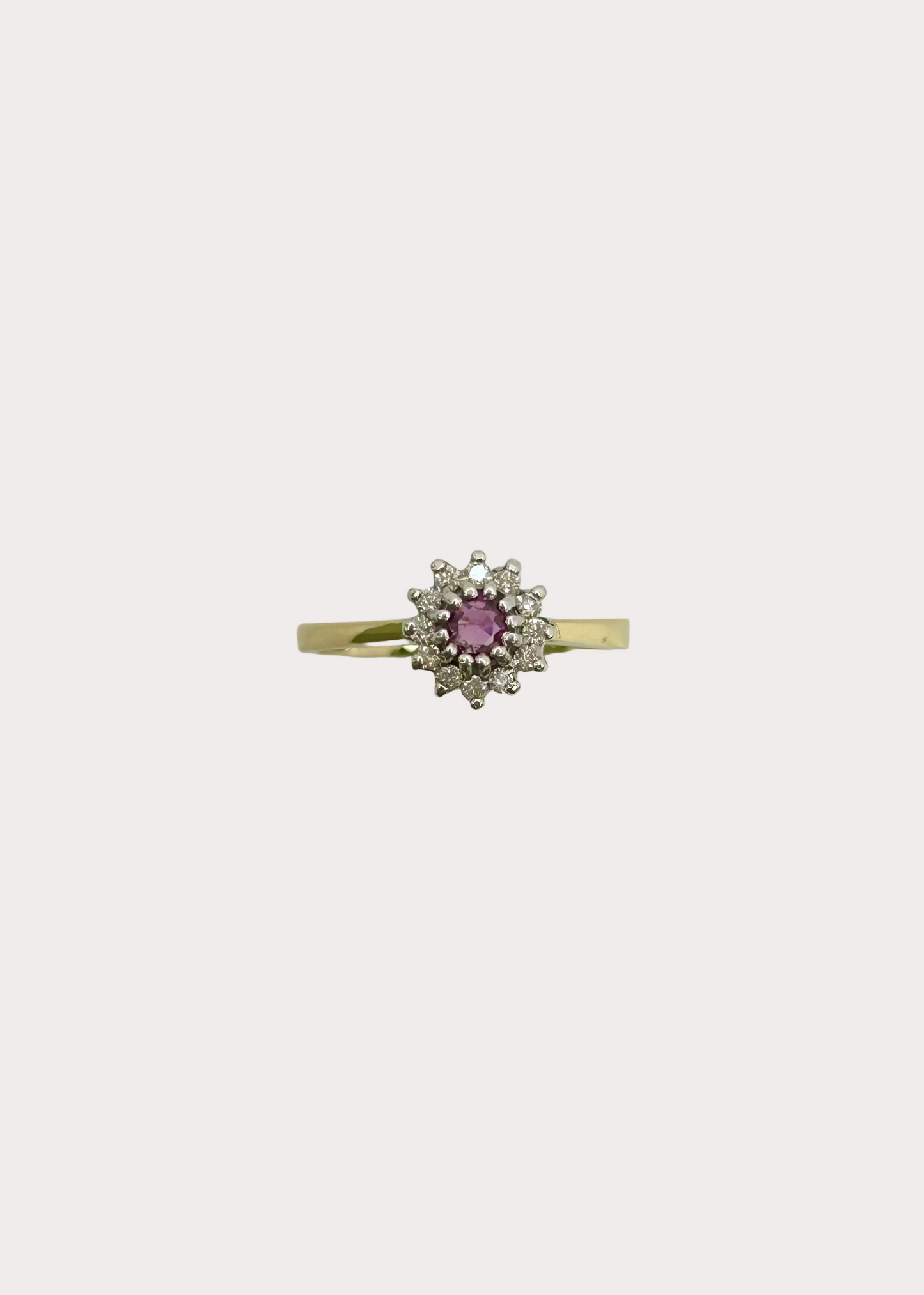 9ct Ruby And Diamond Ring