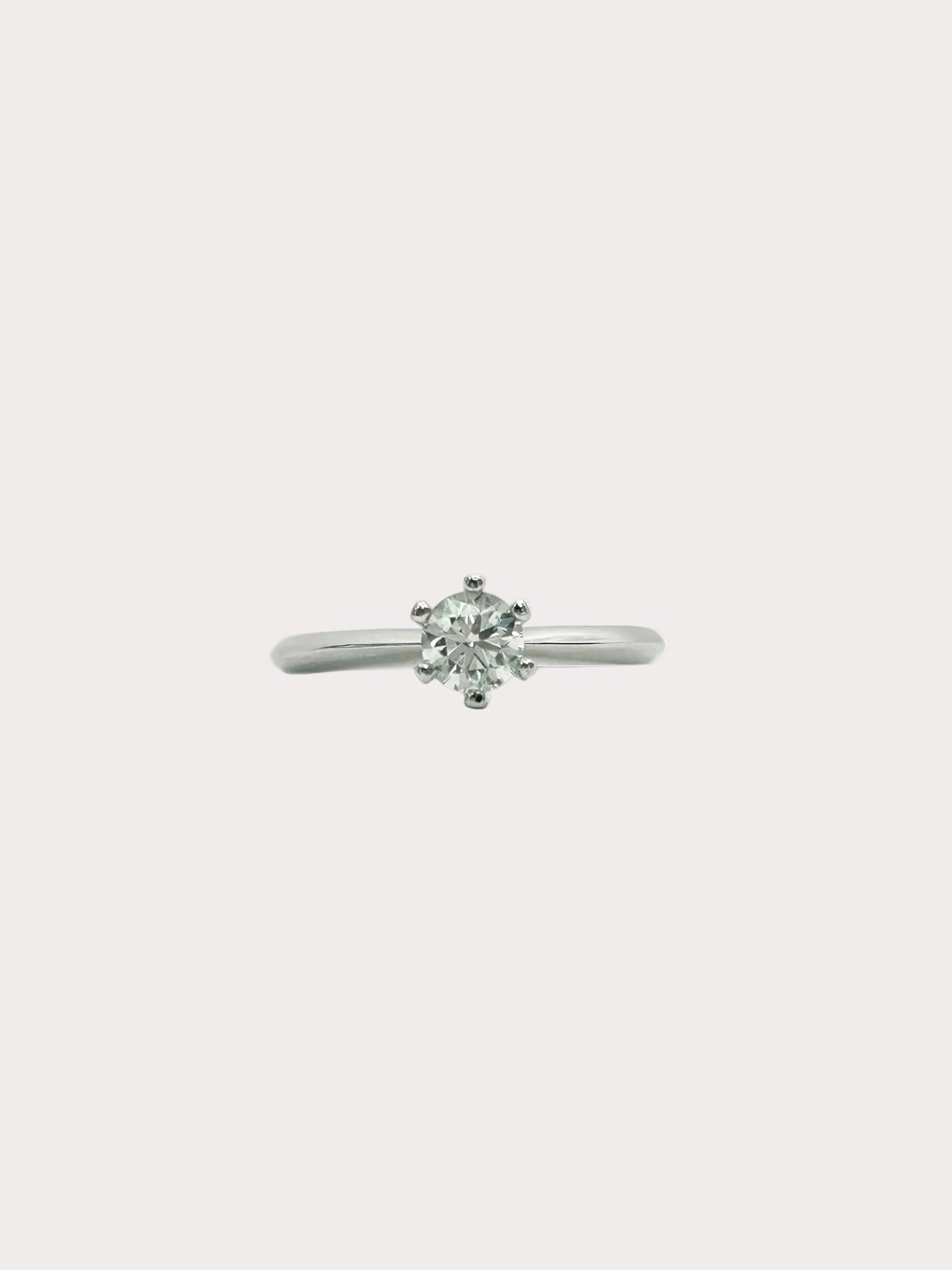 Platinum Diamond Solitaire GIA 0.50 H VS2