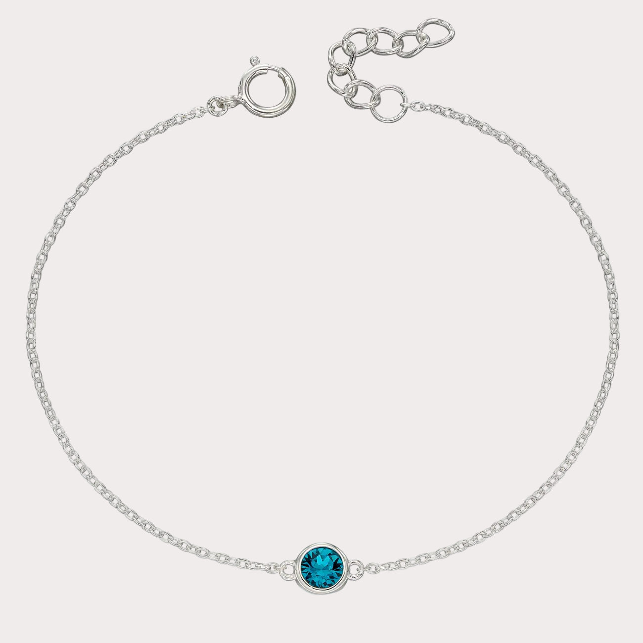 Sterling Silver Crystal Bracelet