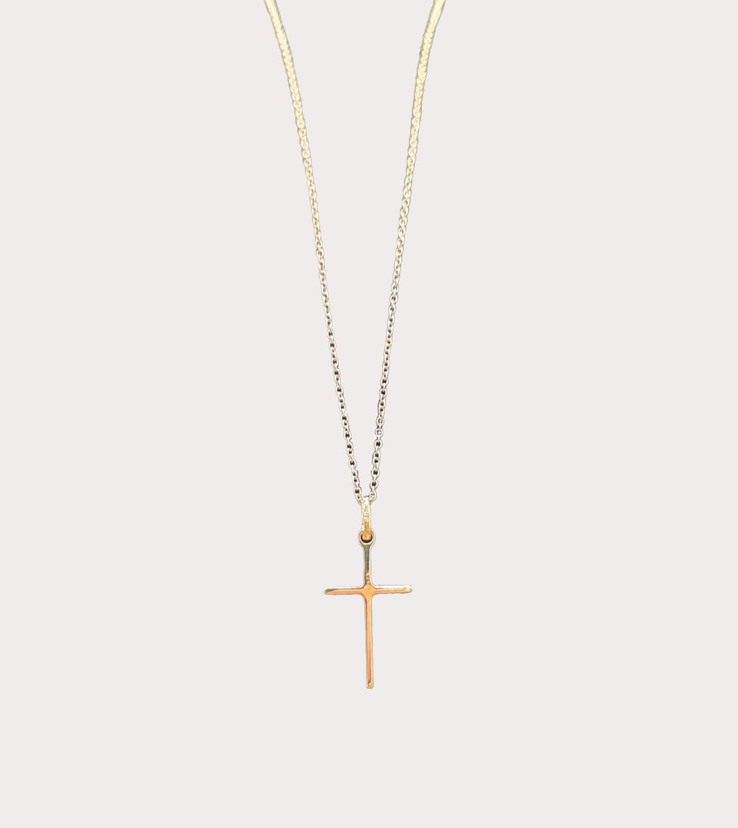 9ct Yellow Gold Plain Cross