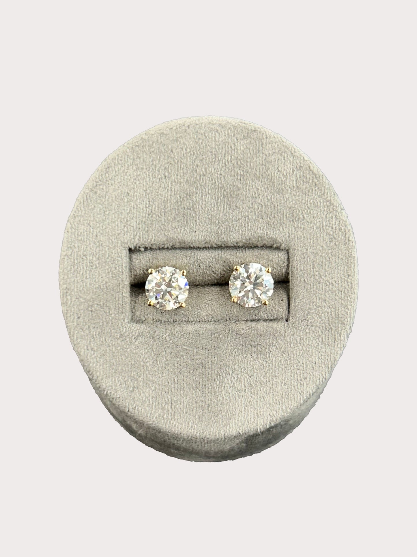 9ct Yellow Gold Lab Grown 2.06ct Lab Grown Diamond Stud Earrings
