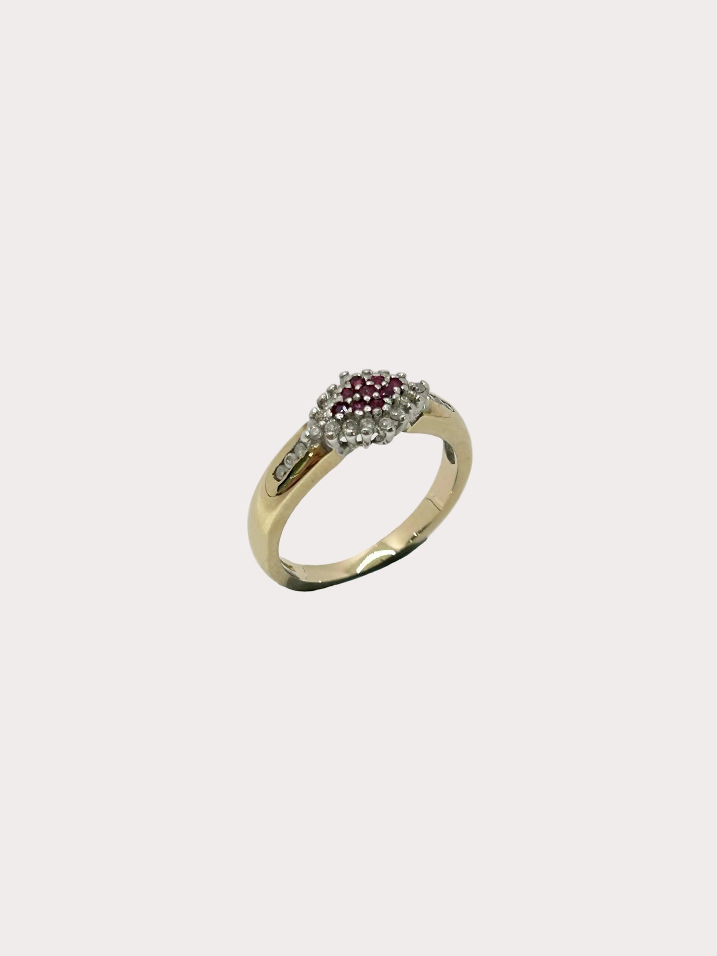 9ct Ruby and Diamond Ring