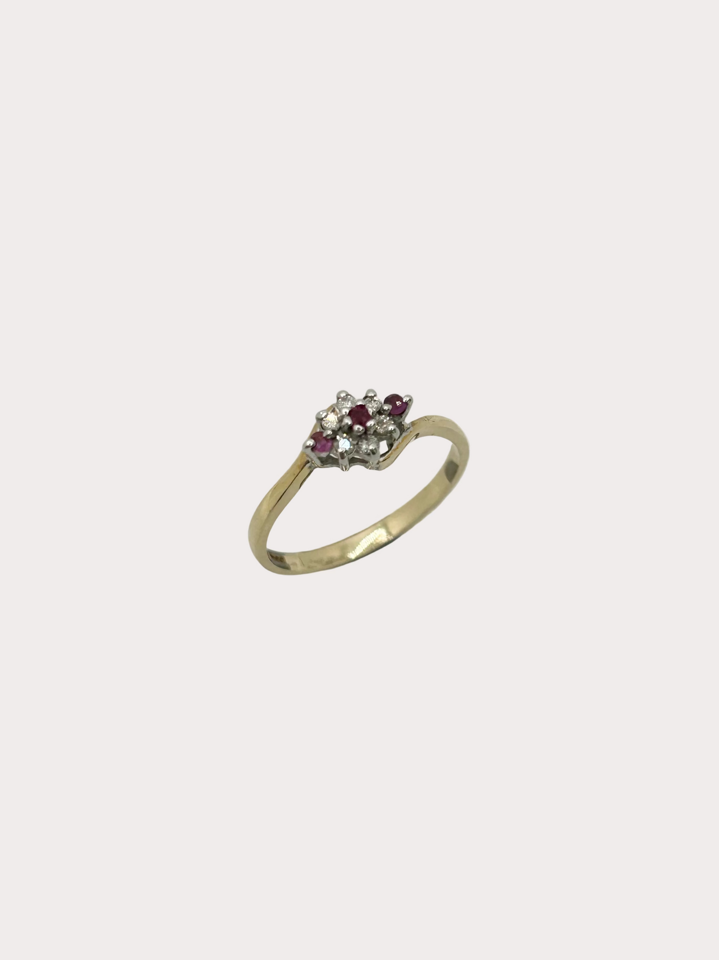 9ct Ruby and Diamond Ring