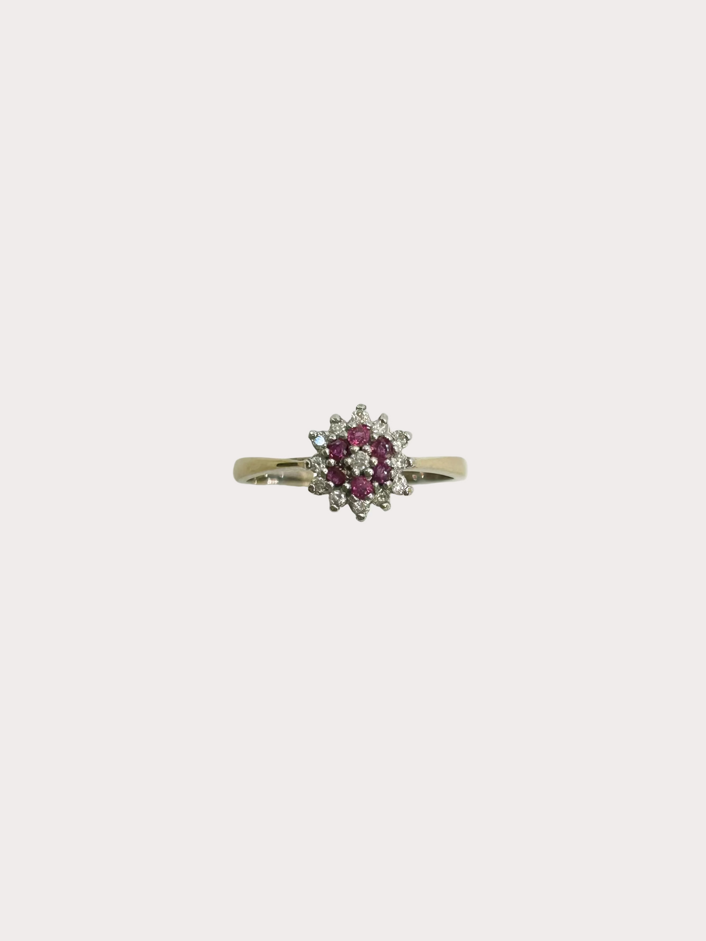 9ct Ruby And Diamond Ring