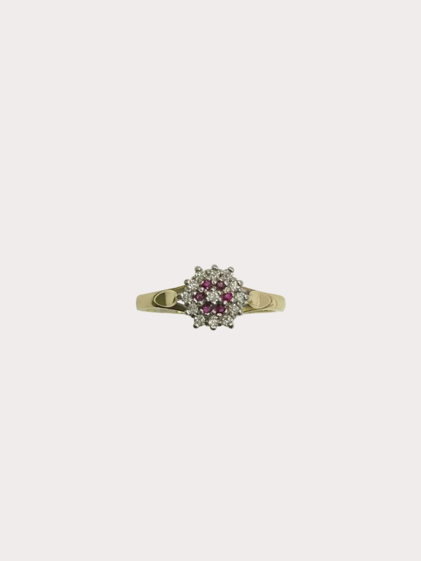 9ct Ruby And Diamond Ring