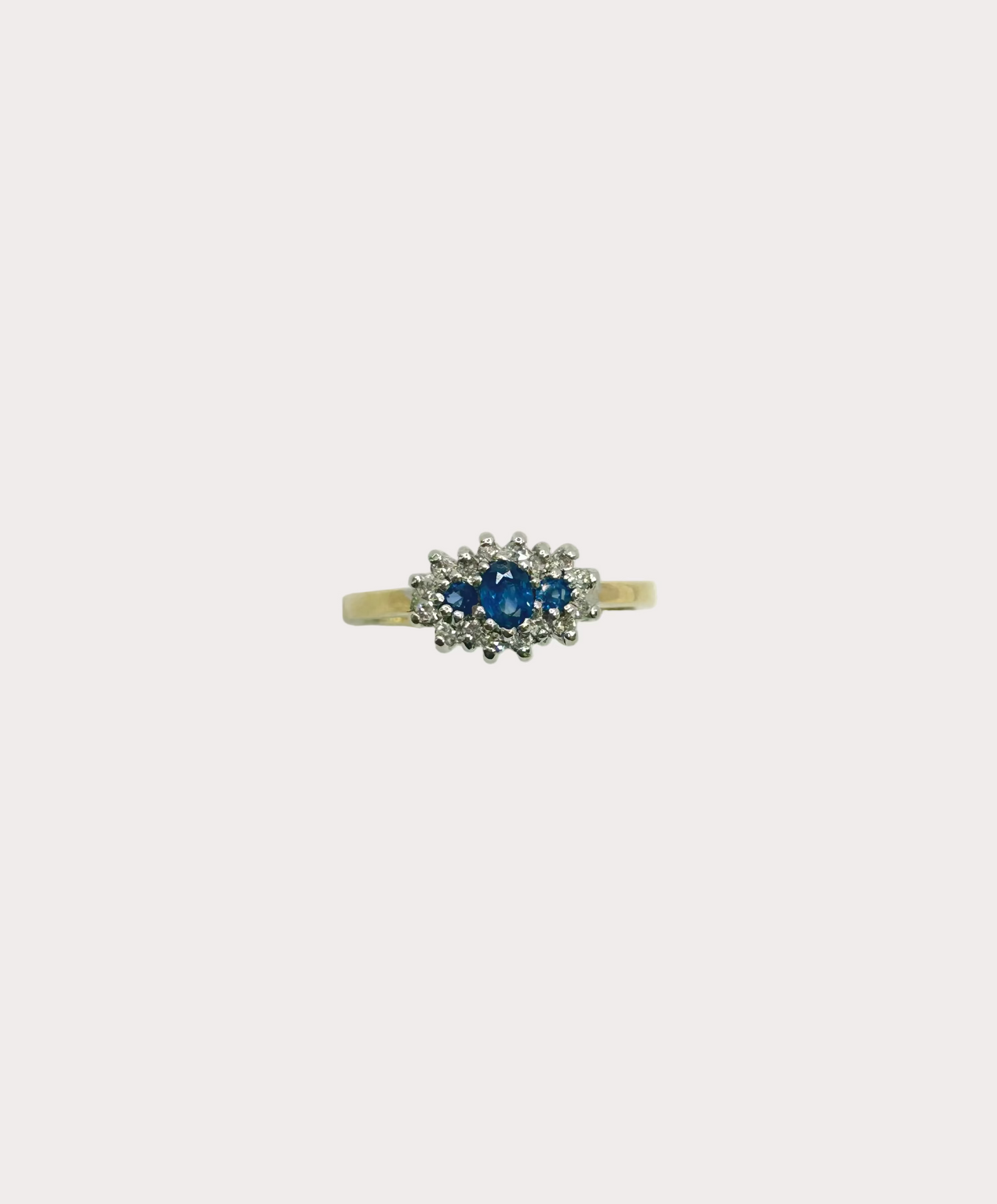 9ct Sapphire and Diamond Ring