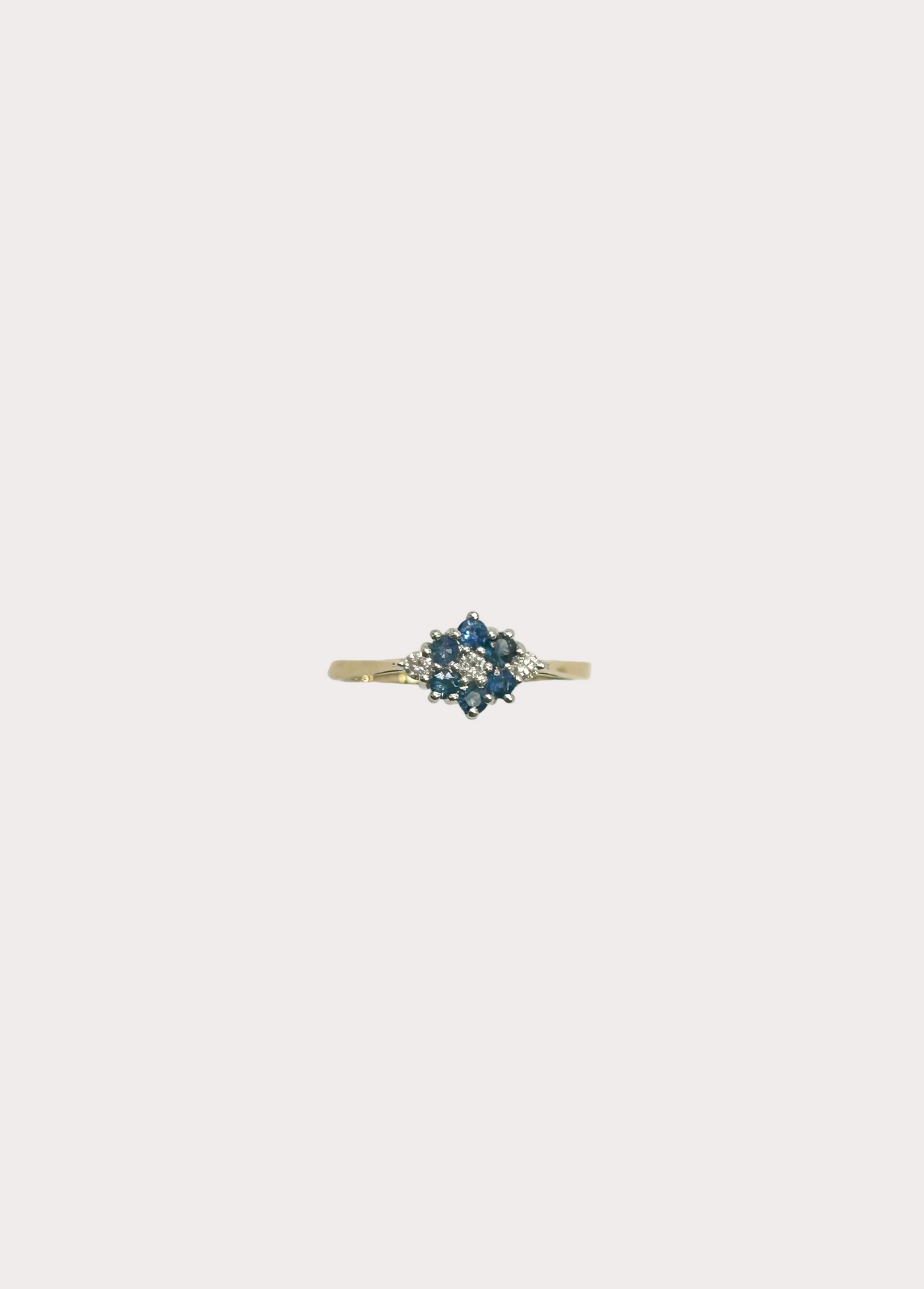 9ct Sapphire and Diamond Ring