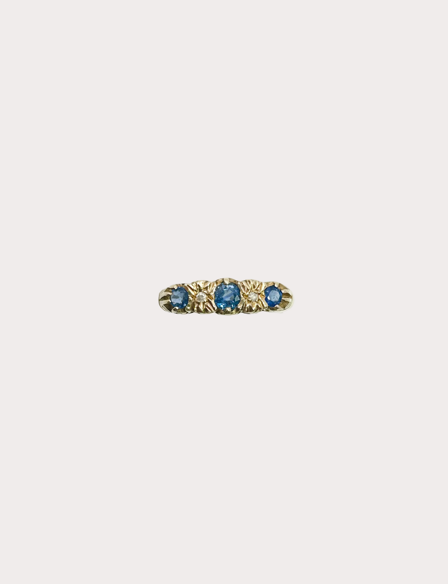 9ct Sapphire and Diamond Ring