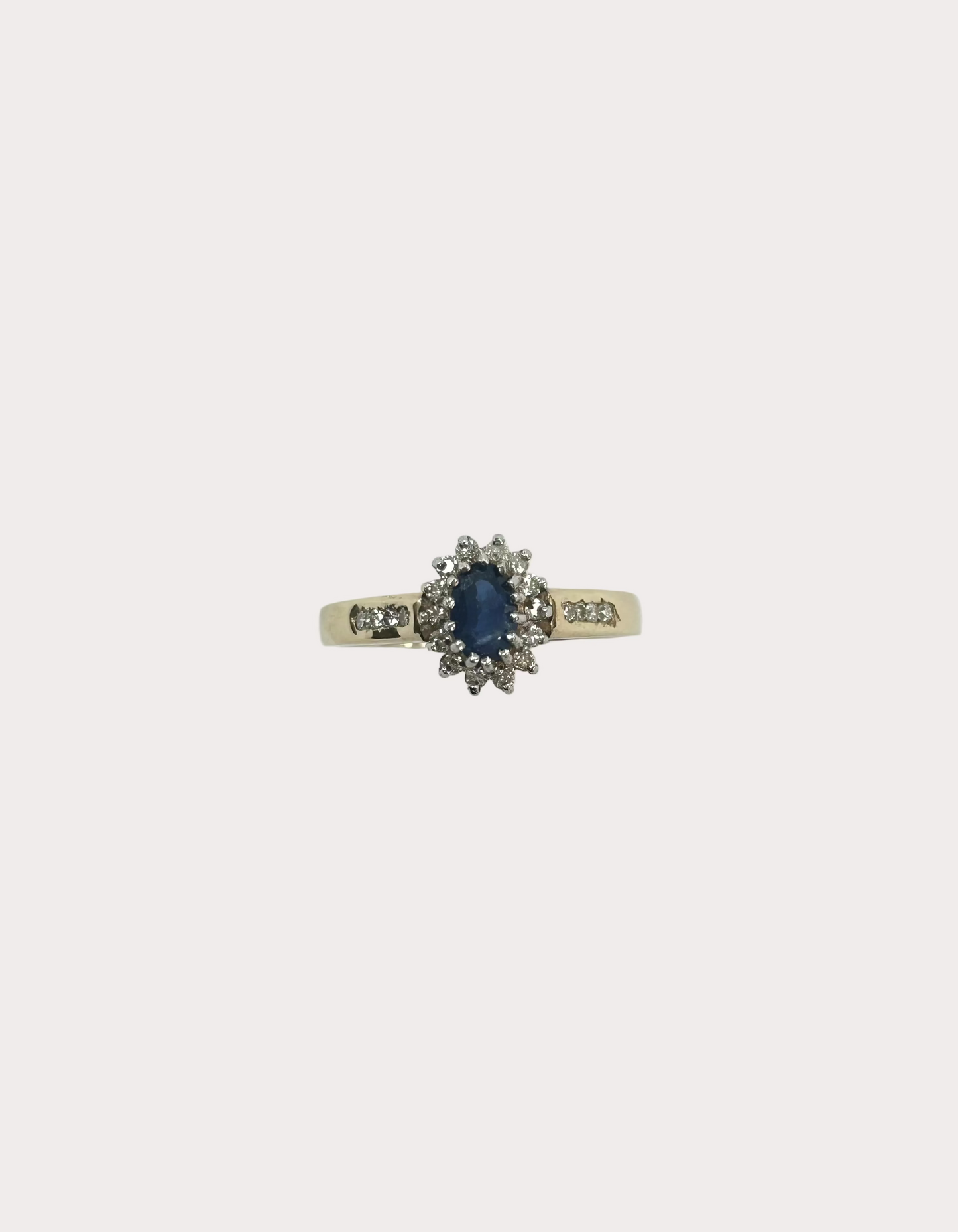 9ct Sapphire And Diamond Ring