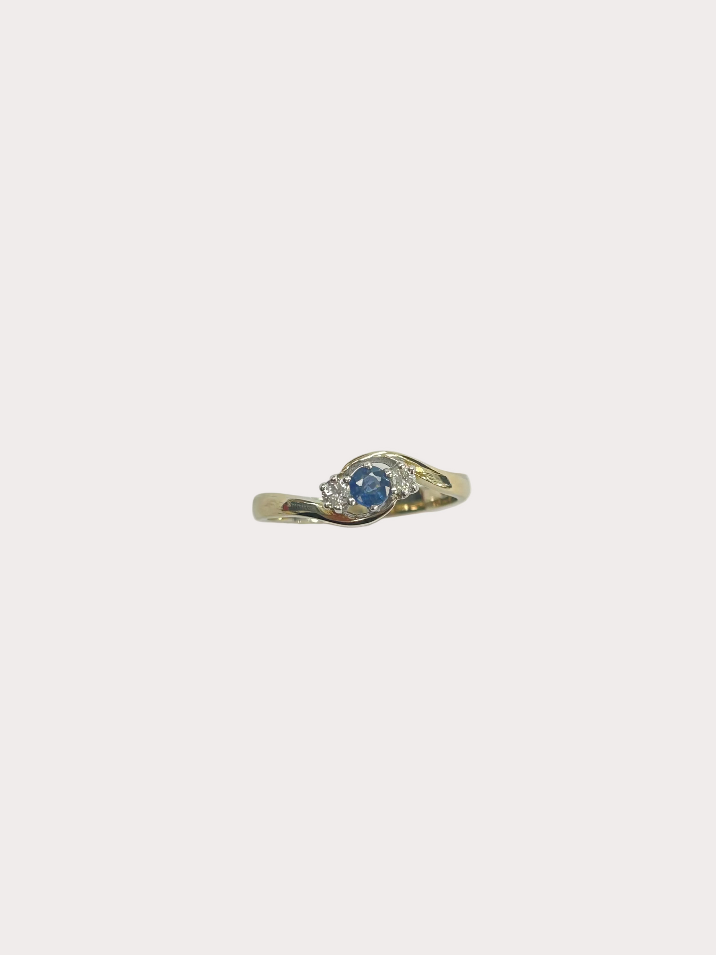 9ct Sapphire And Diamond Ring