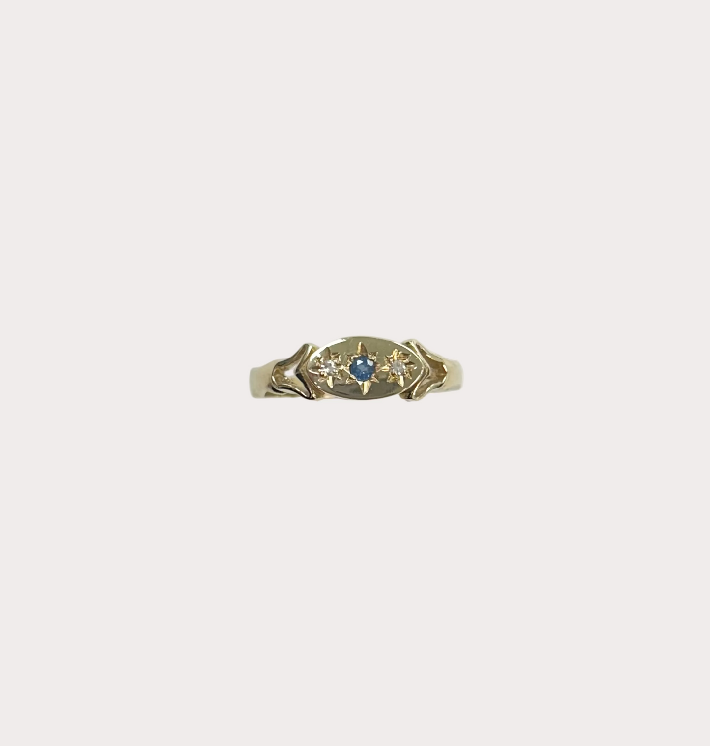 9ct Sapphire And Diamond Ring