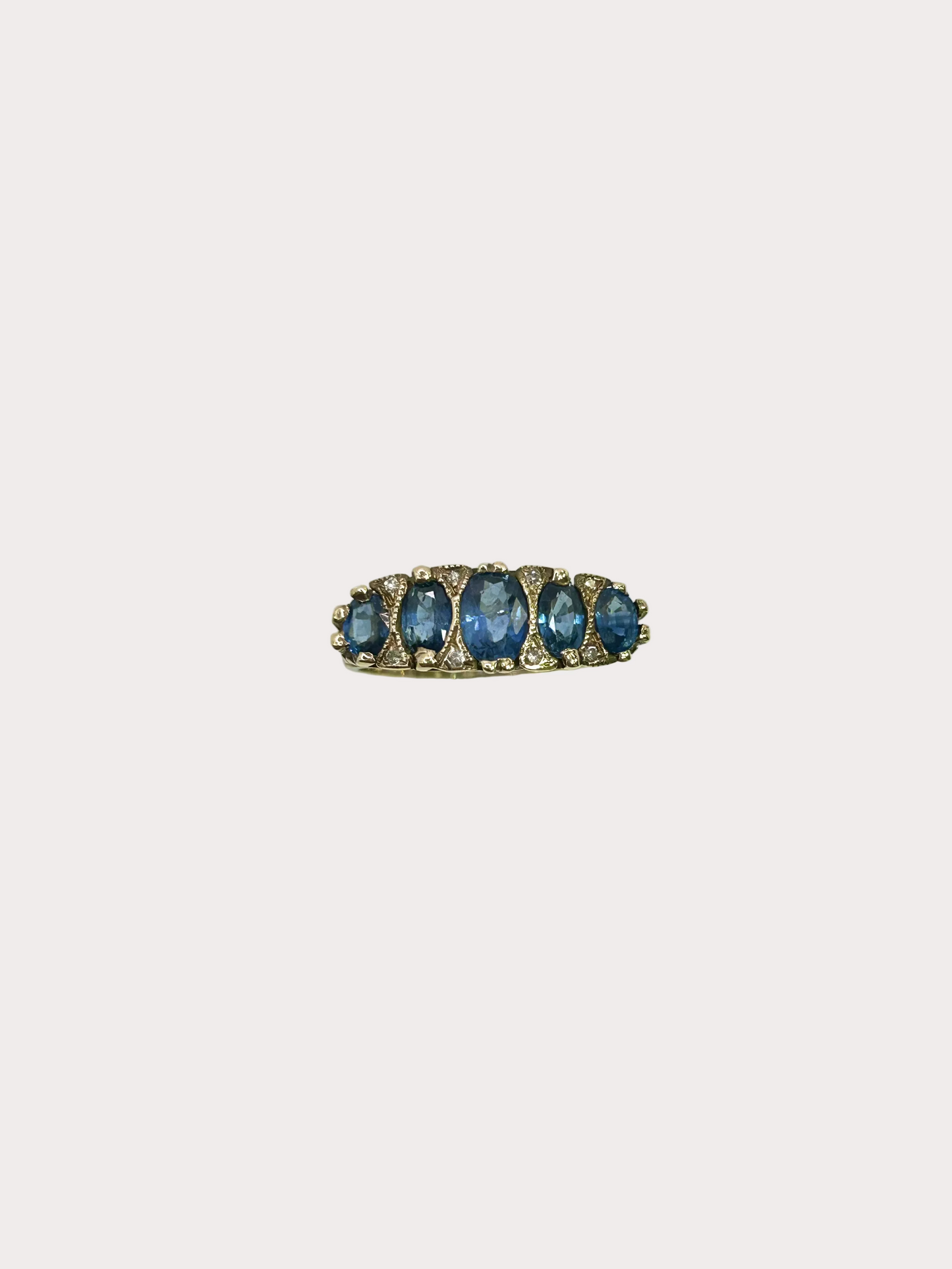 9ct Sapphire and Diamond Ring