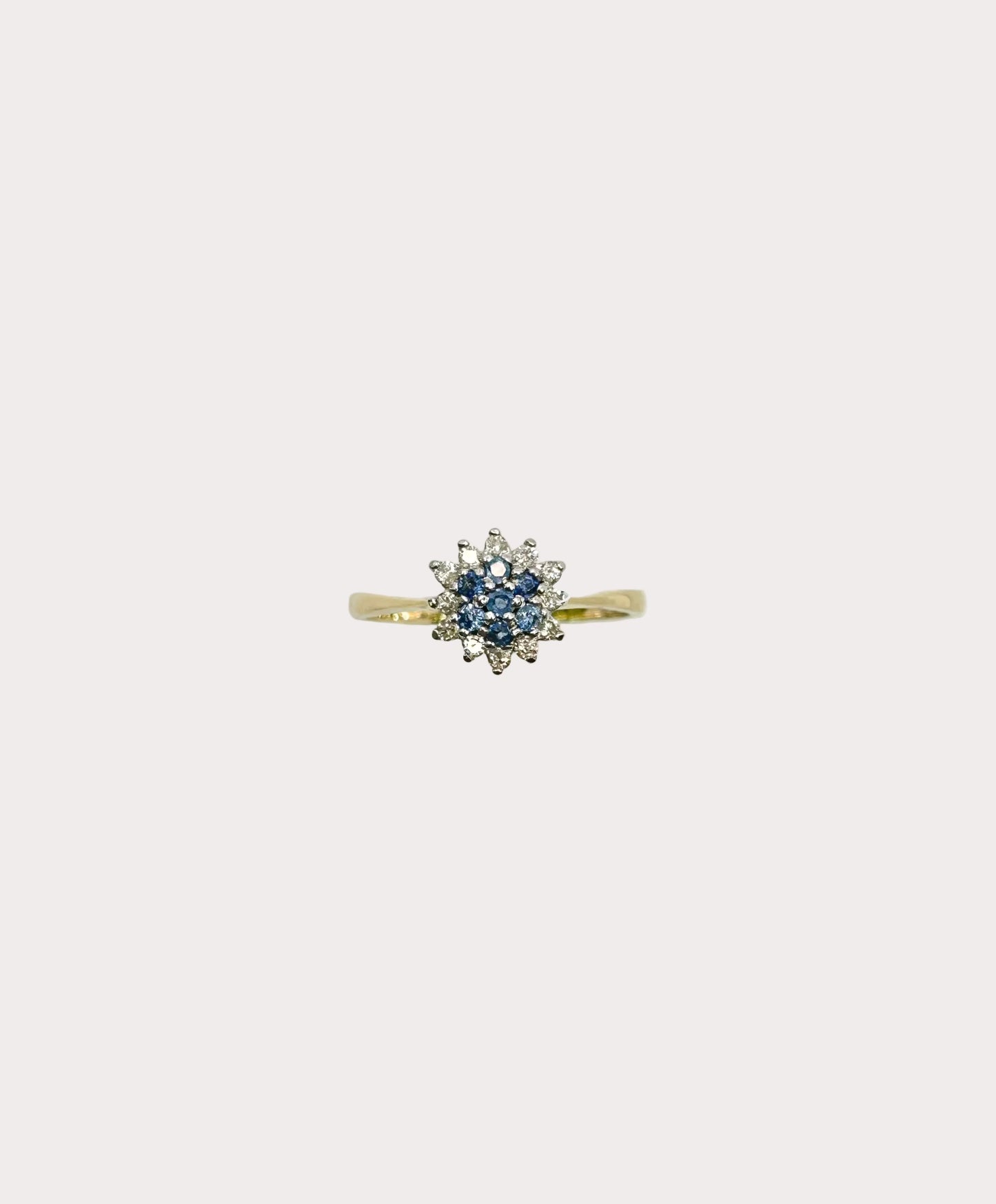 9ct Sapphire and Diamond Ring