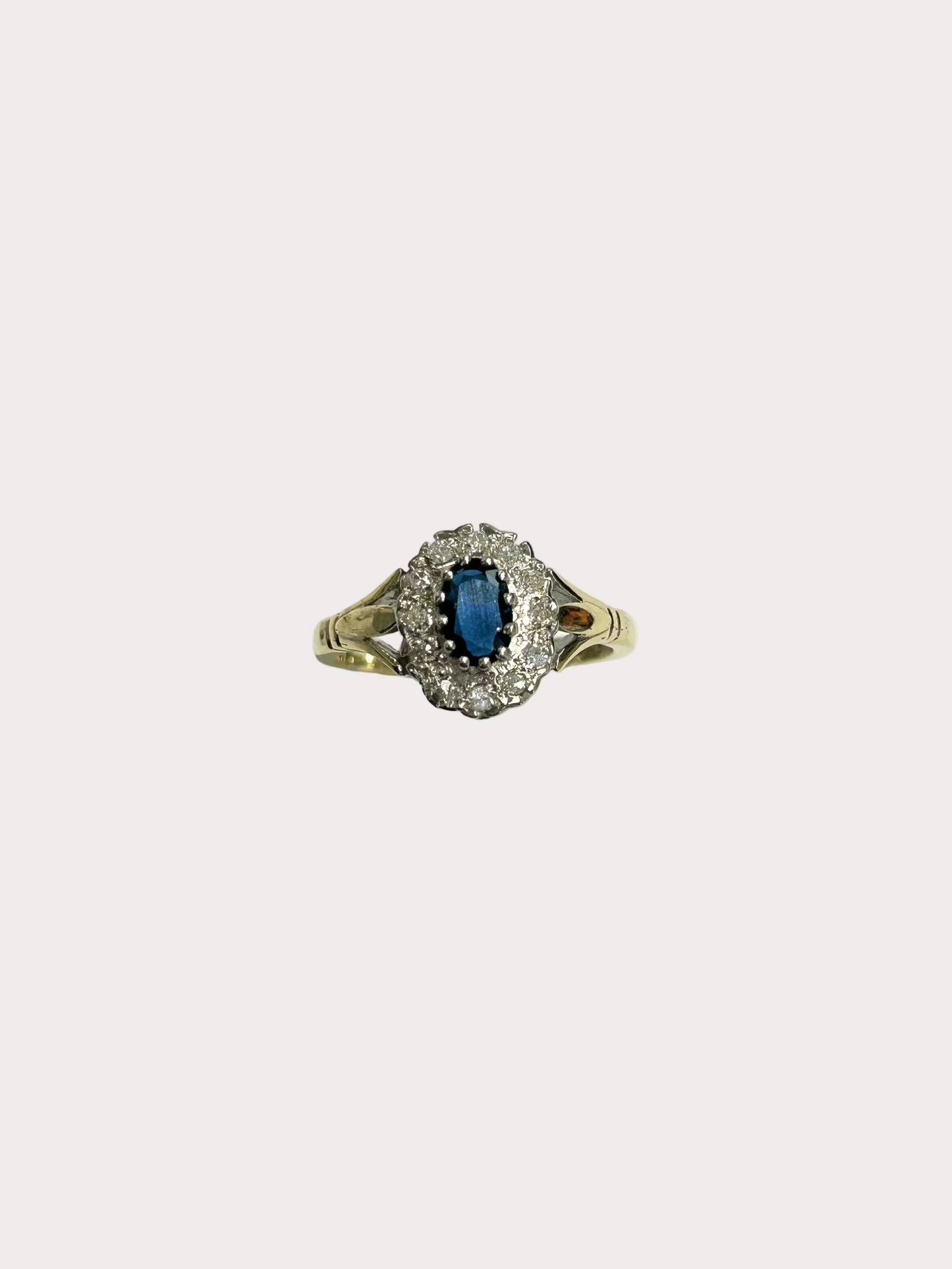 9ct Sapphire and Diamond Ring