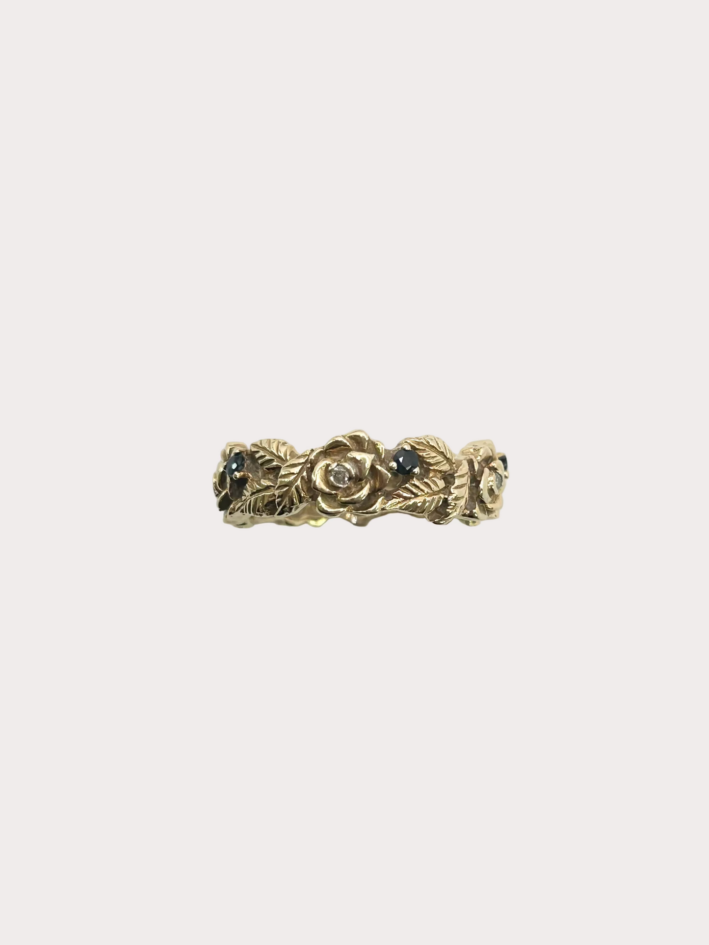 Pre-Owned 14ct Yellow Gold Flower Ring