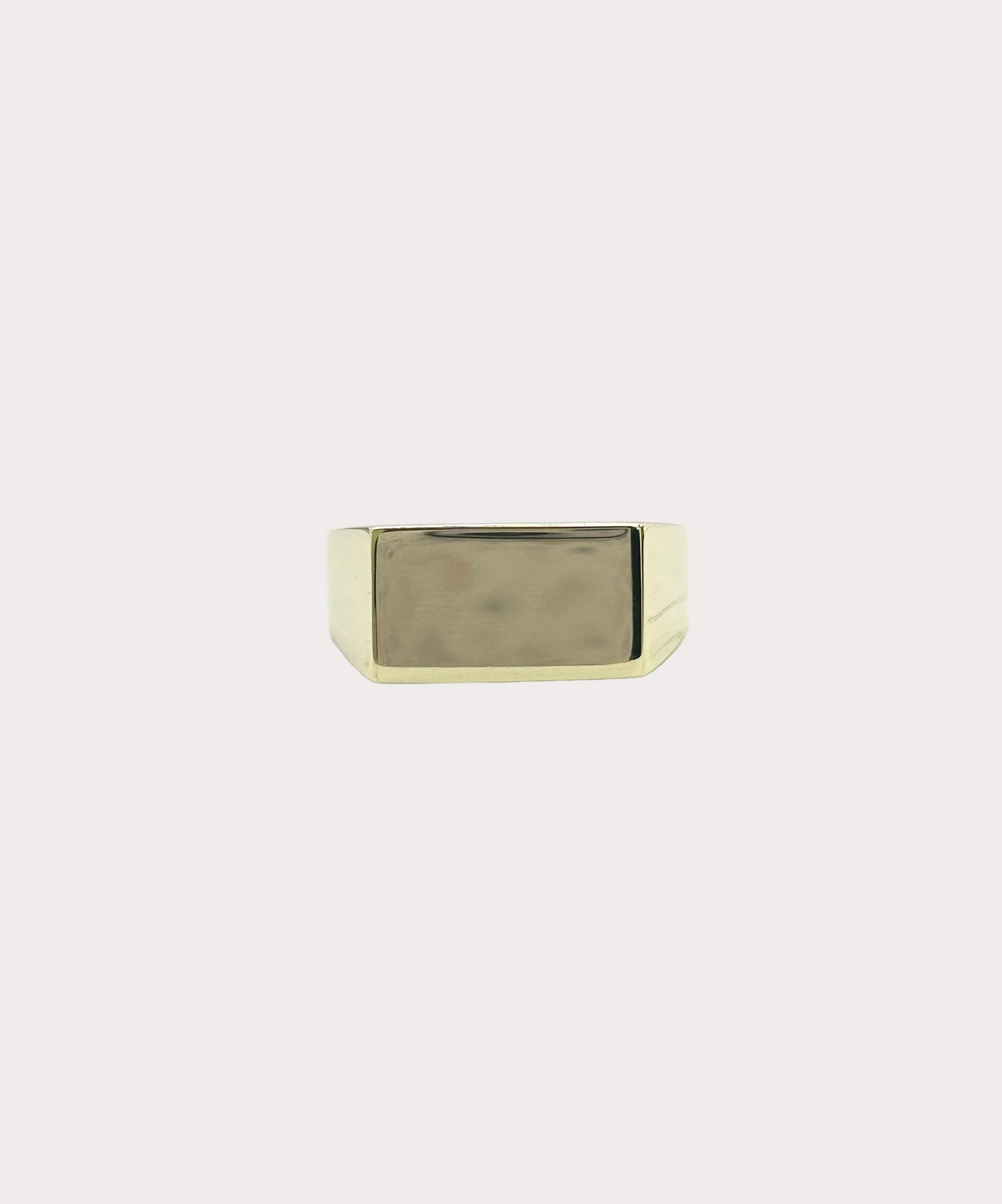 Pre-Owned 9ct Yellow Gold Rectangle Signet